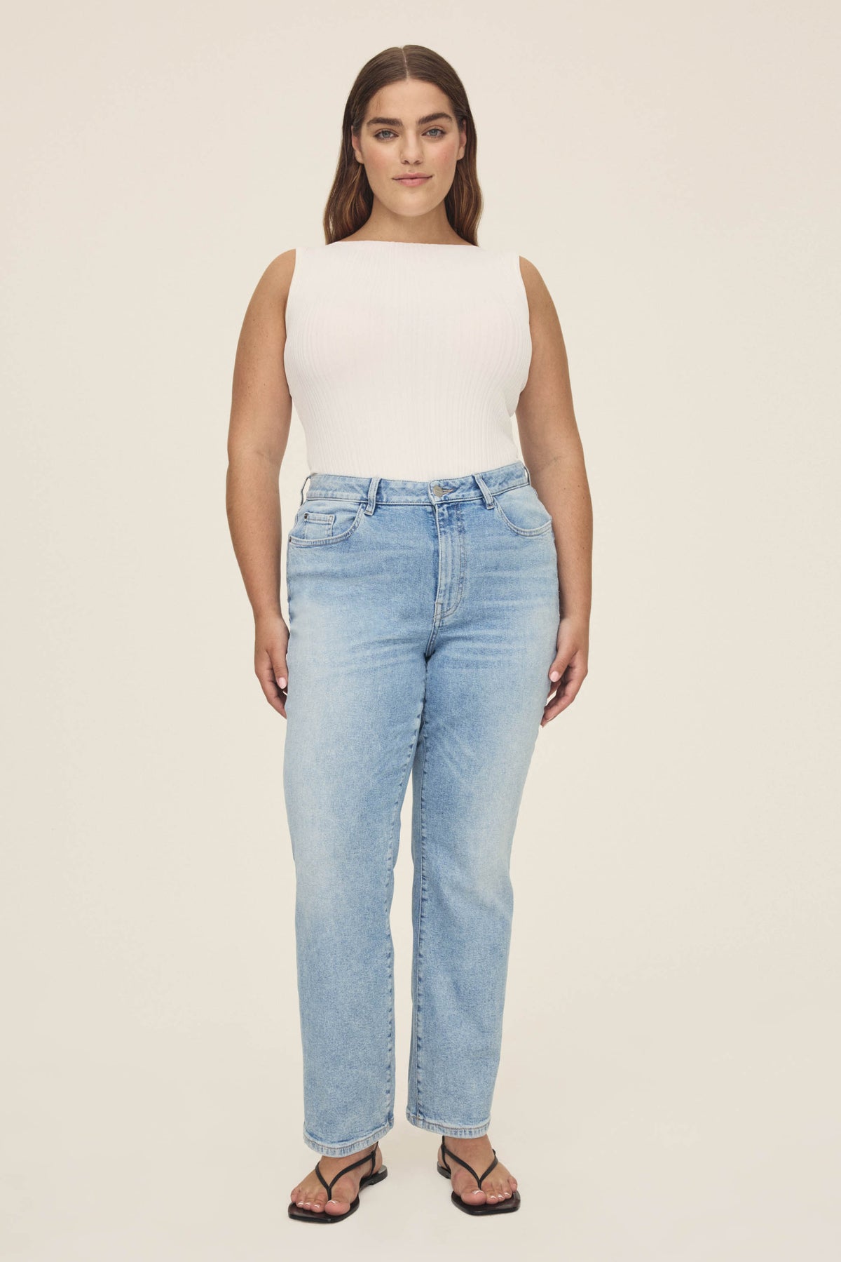 Women's Plus Straight Leg Blue Jean
