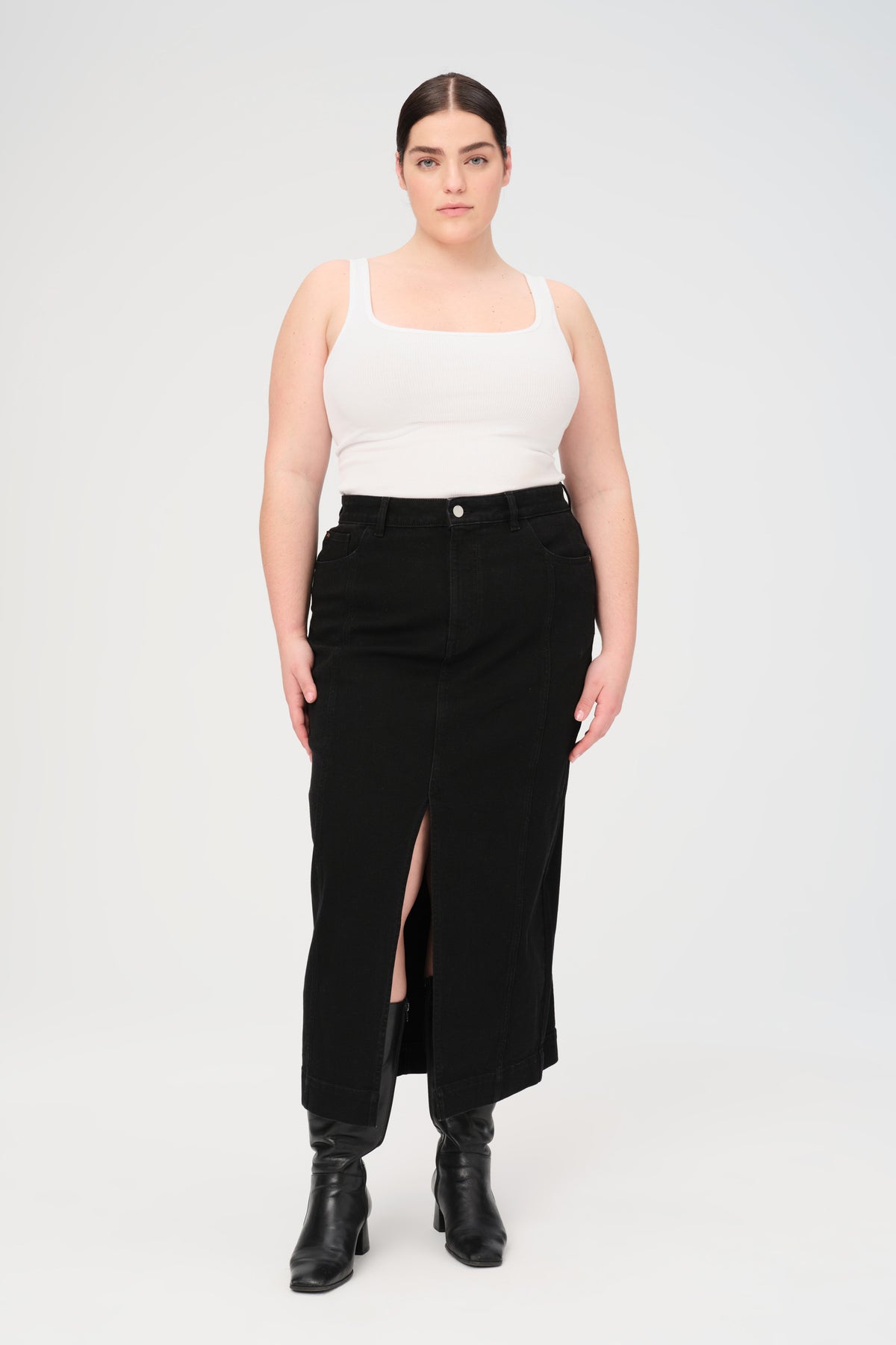 SMX PLUS - DENIM MAXI SKIRT | VENTURA