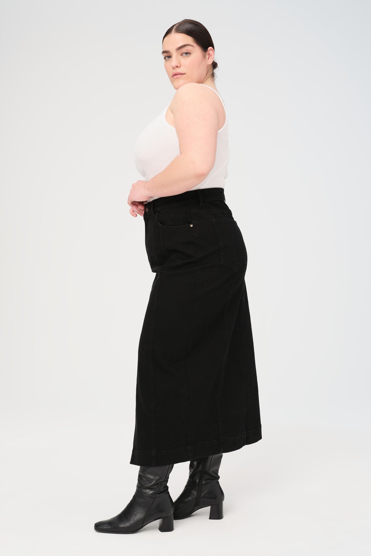 SMX PLUS - DENIM MAXI SKIRT | VENTURA