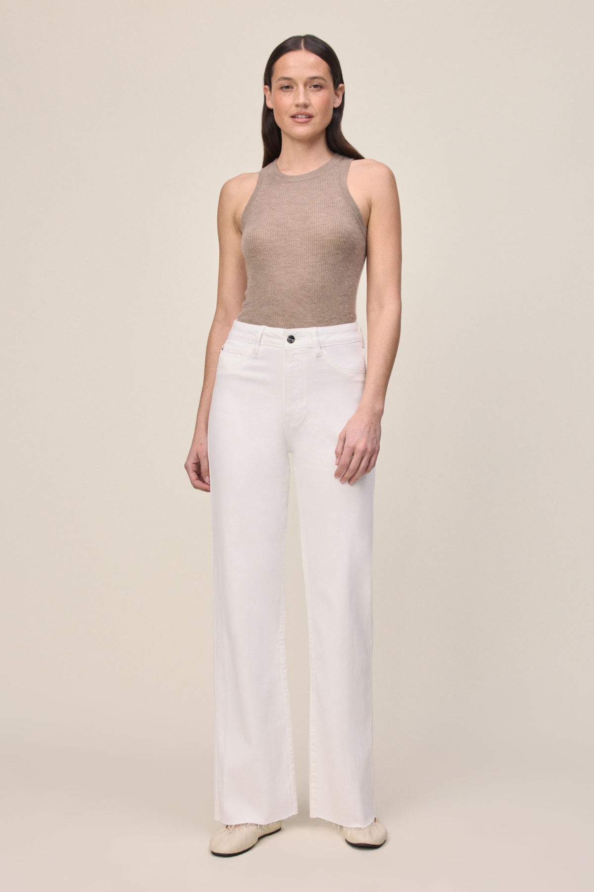 Women's Straight Leg White Jean