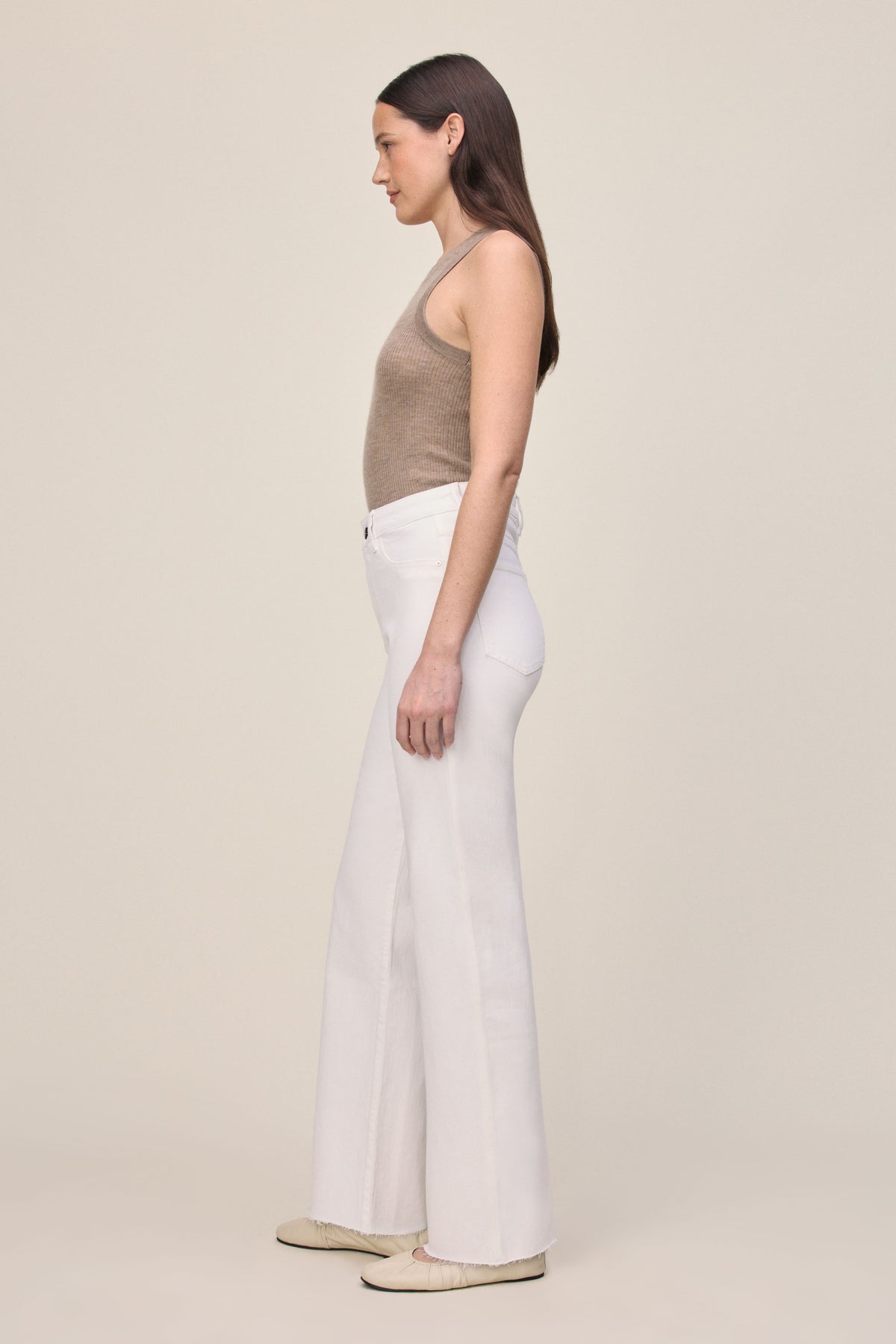 Women's Straight Leg White Jean