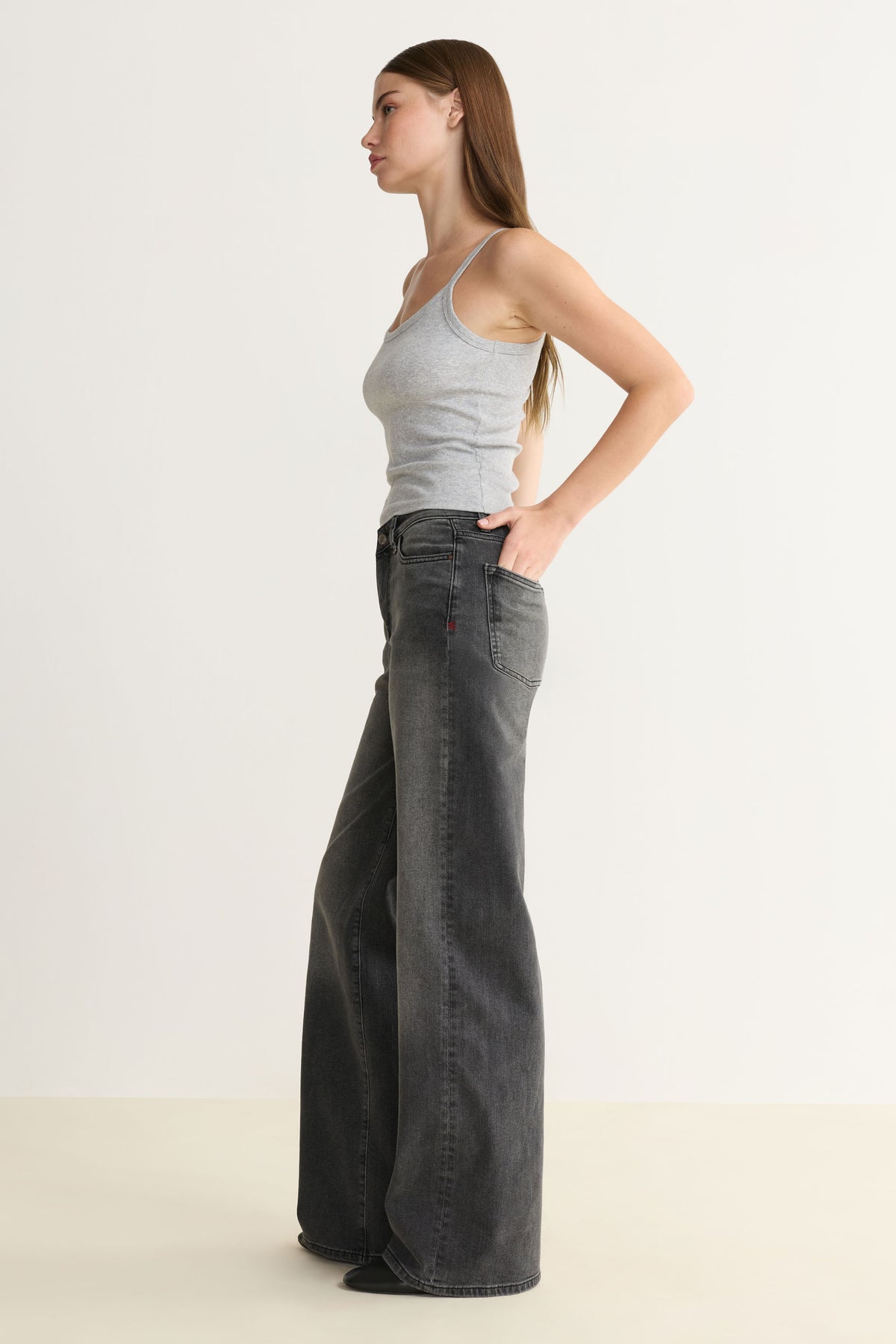 NCE - WIDE LEG JEANS | OVERCAST