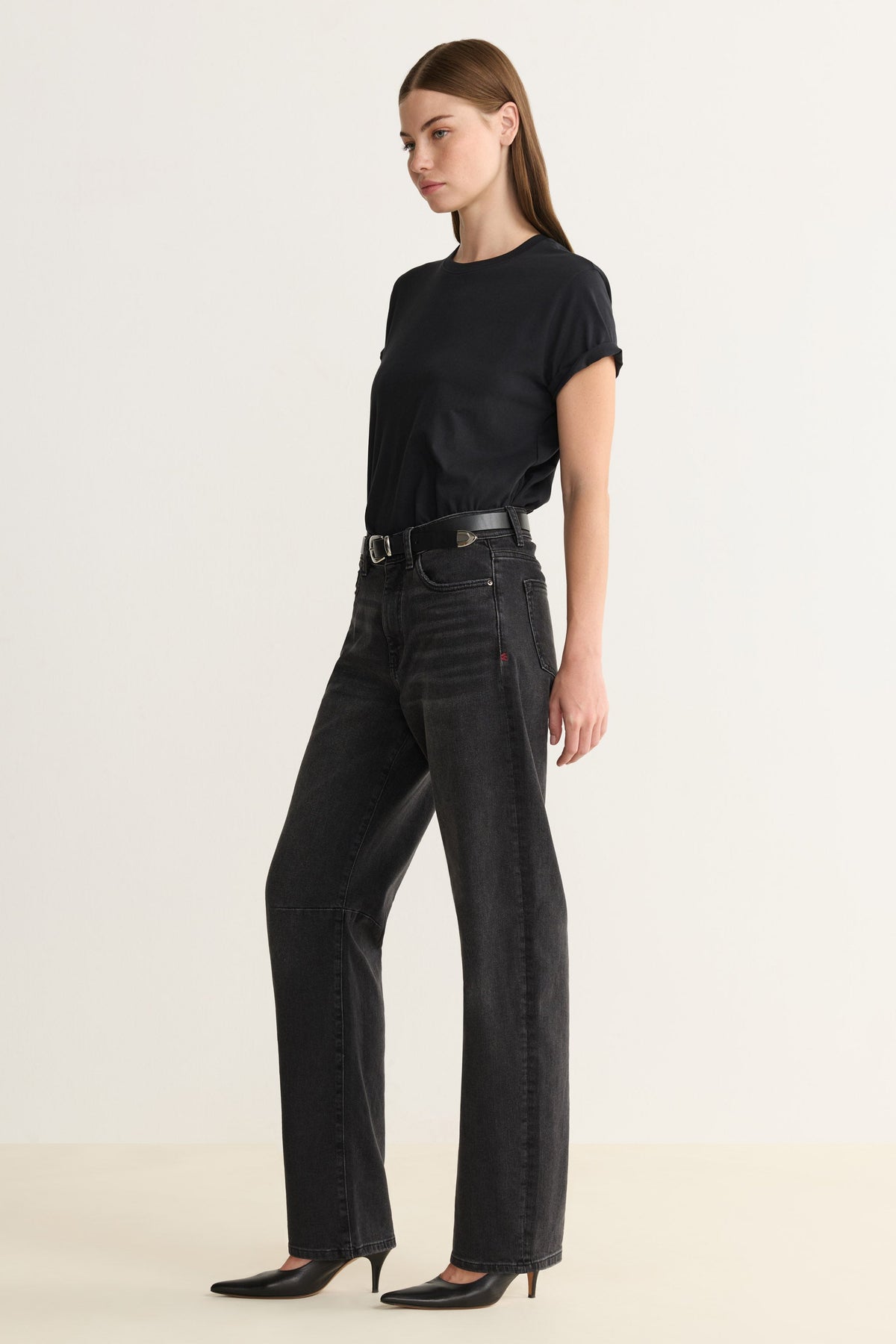 BNA - SOFT CURVE BARREL JEANS | IN THE NIGHT