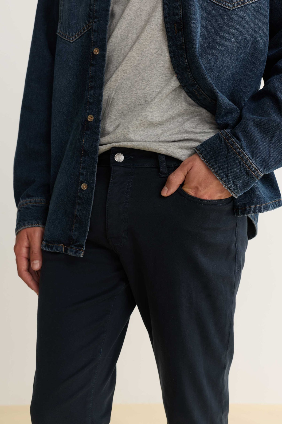 AMS - SLIM PANTS | CARBON BLUE