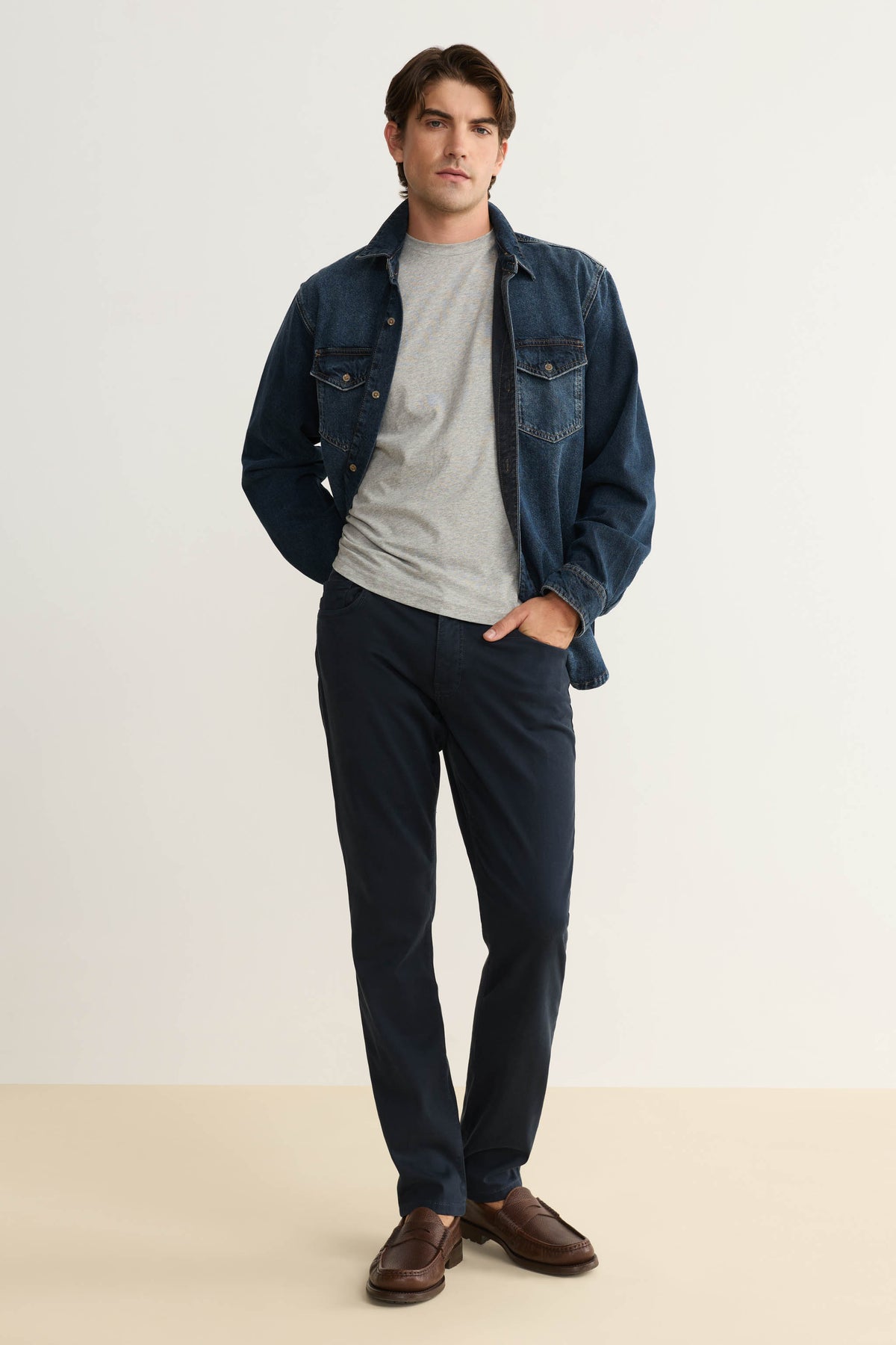 AMS - SLIM PANTS | CARBON BLUE