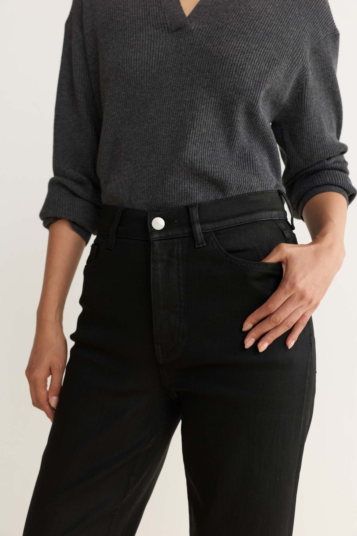 ASE STRETCH - STRAIGHT | NOIR WAX COATED
