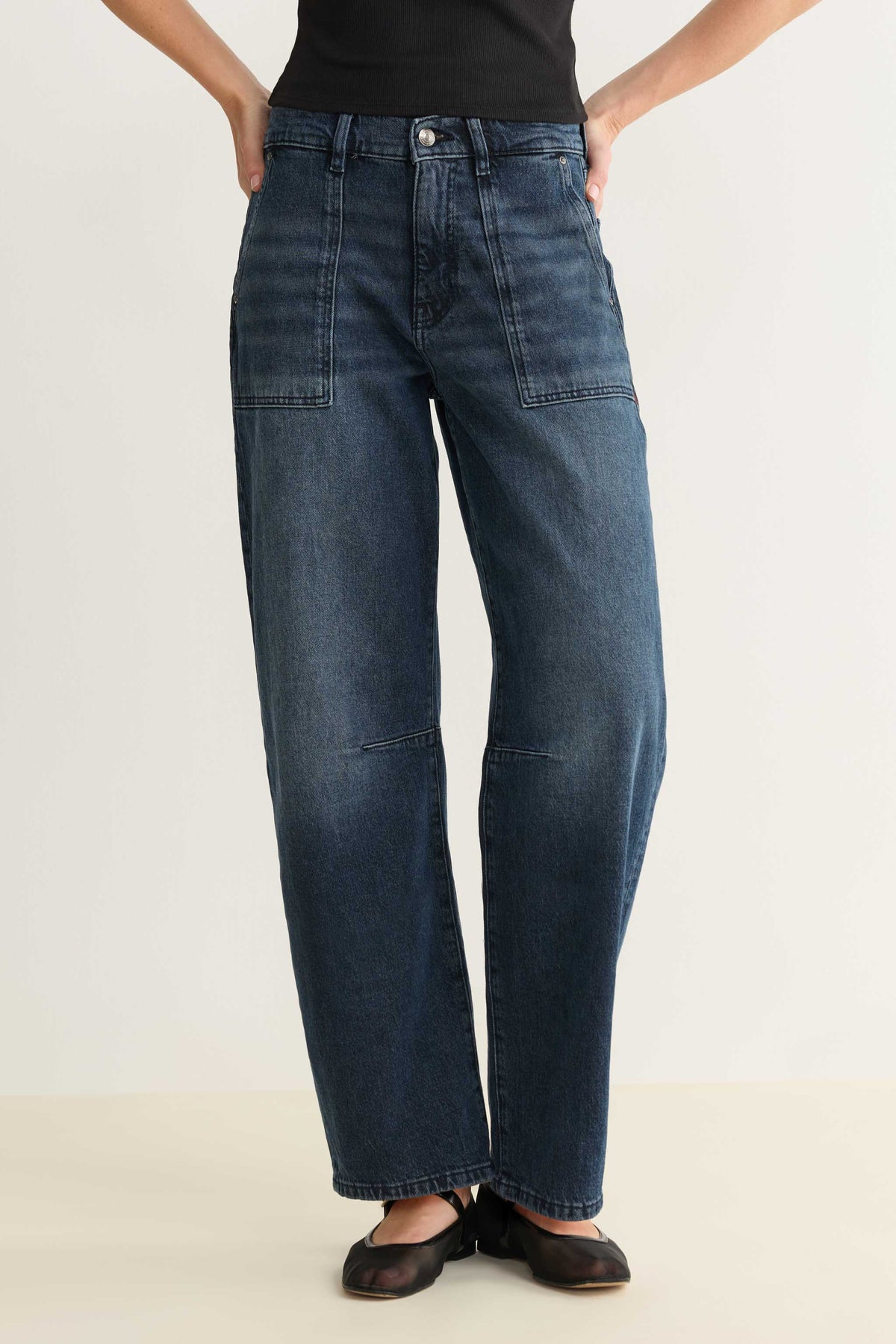 BNA - SOFT CURVE BARREL JEANS | SATURDAY NIGHT
