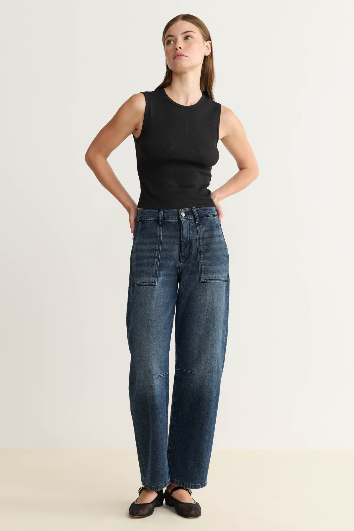 BNA - SOFT CURVE BARREL JEANS | SATURDAY NIGHT