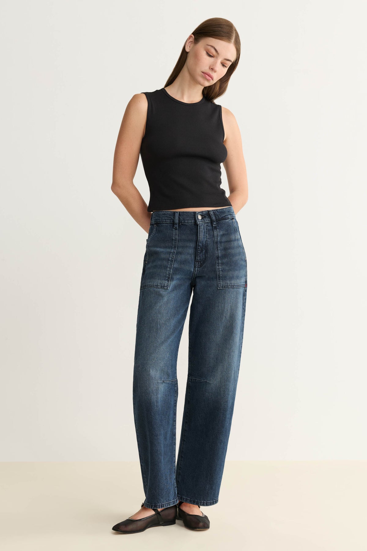 BNA - SOFT CURVE BARREL JEANS | SATURDAY NIGHT