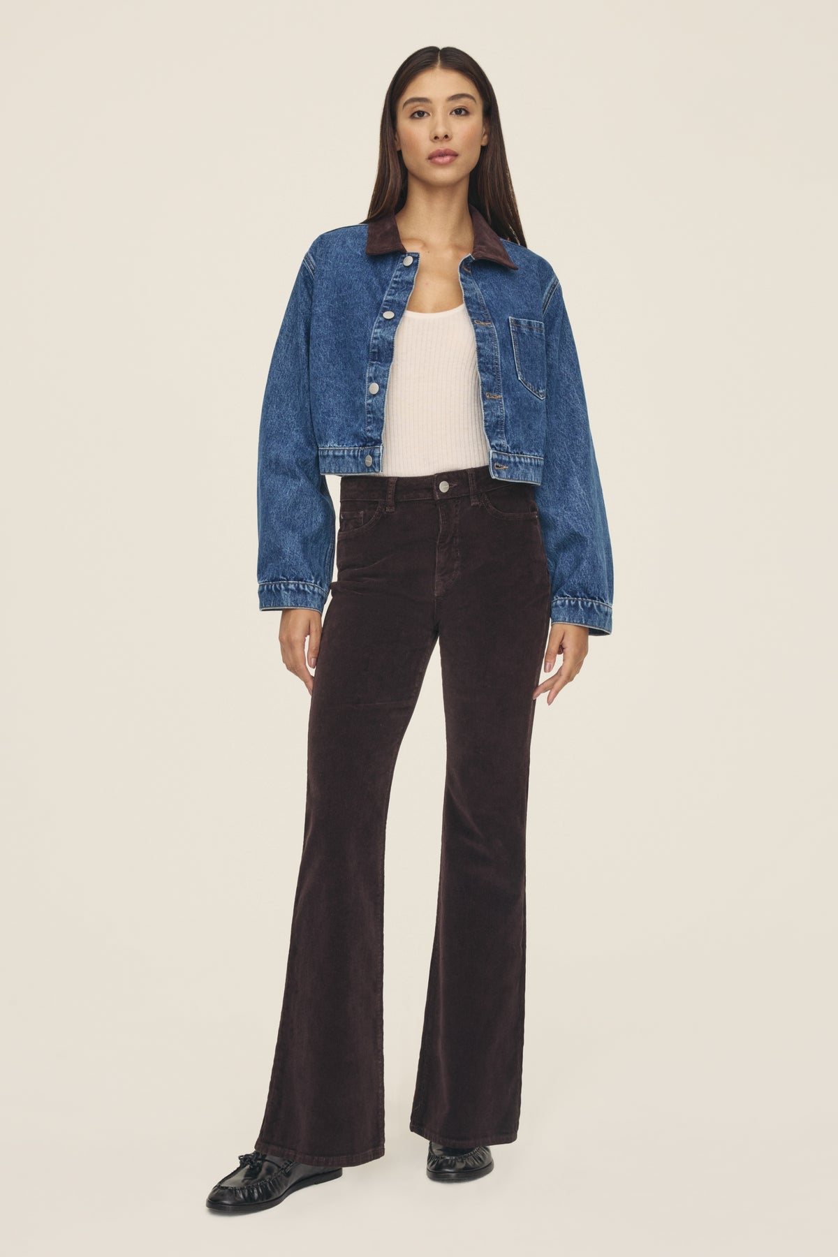 NAO - HIGH RISE BOOTCUT JEANS | AMERICANO