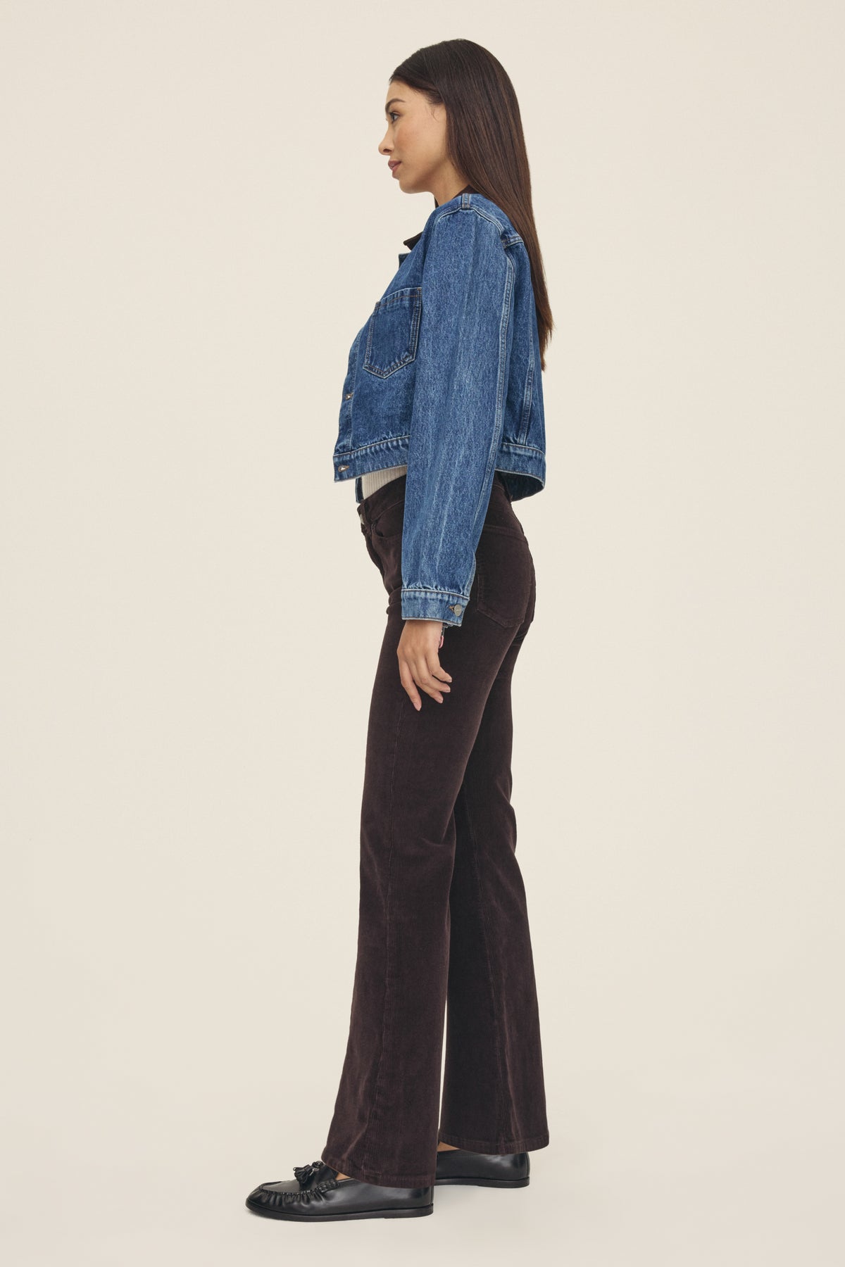 NAO - HIGH RISE BOOTCUT JEANS | AMERICANO