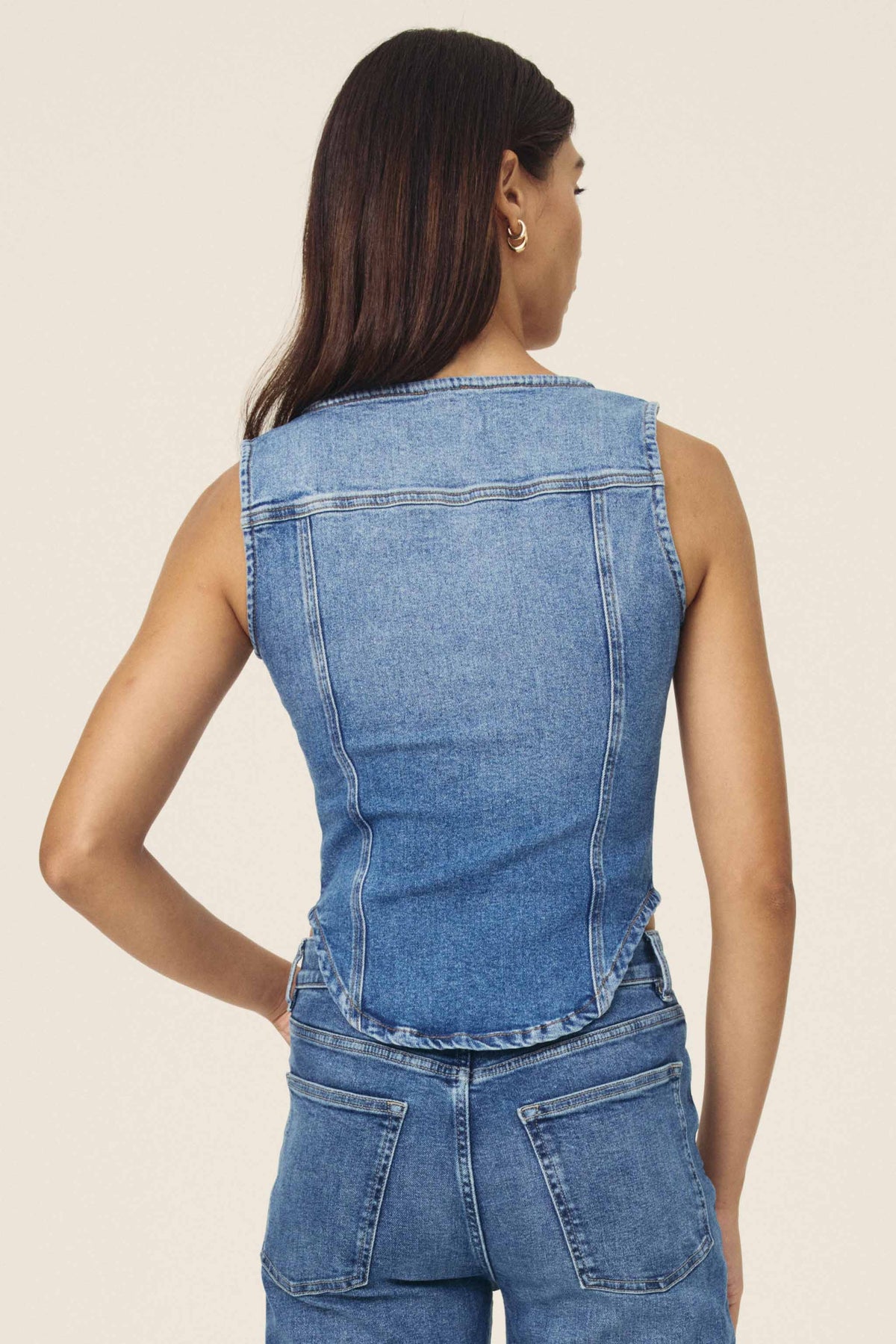 JNB - DENIM VEST | VARSITY BLUES