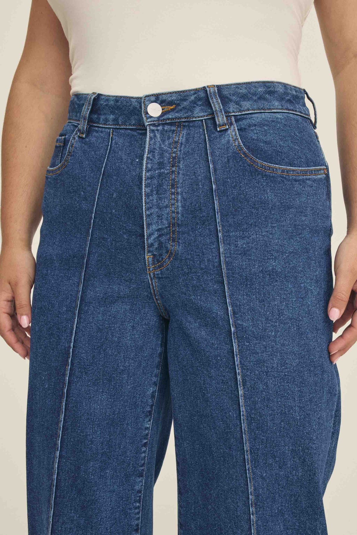 Women's Plus Wide Leg Blue Jean