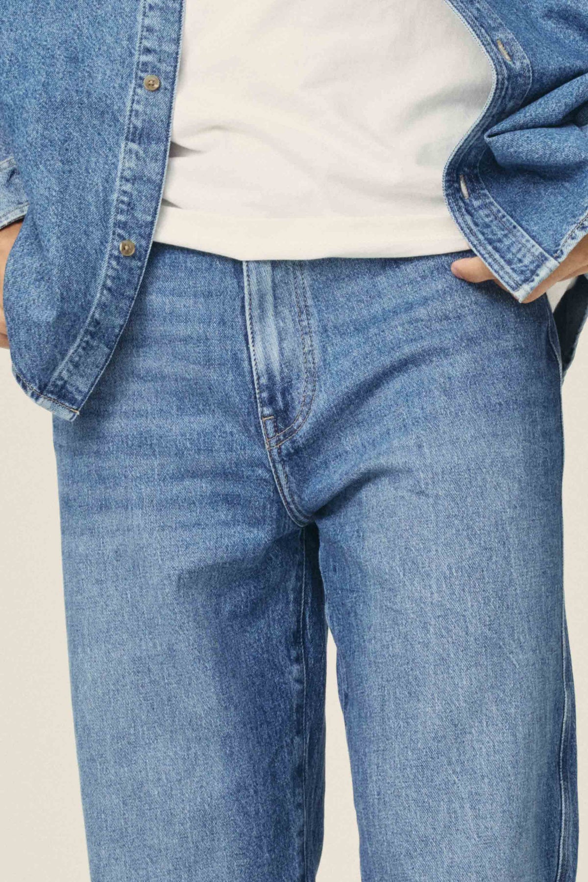 Men's Relaxed Straight Blue Jean