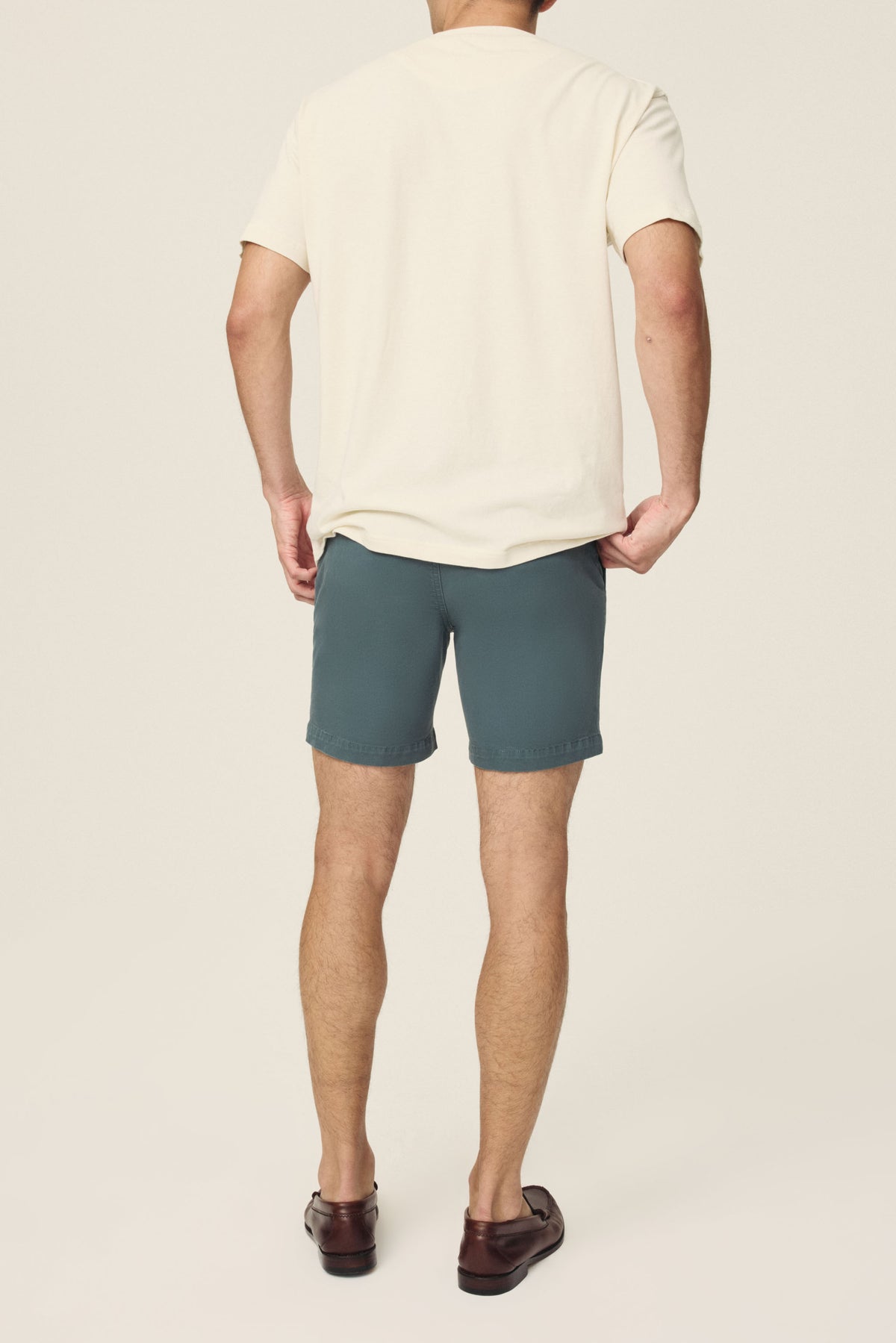 Men's Blue-Green Twill Short