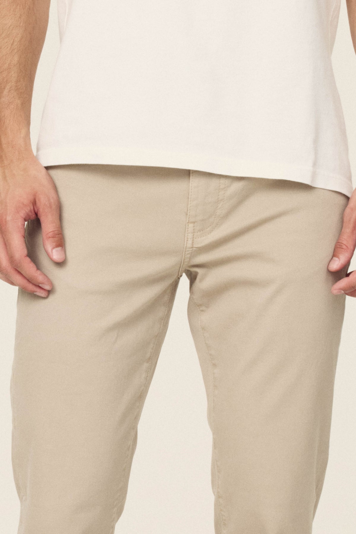 Men's Straight Khaki Twill Pant