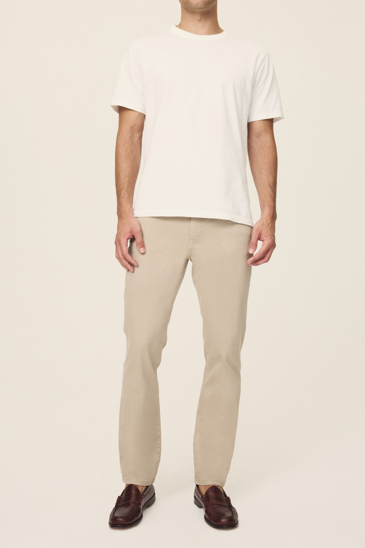 Men's Straight Khaki Twill Pant