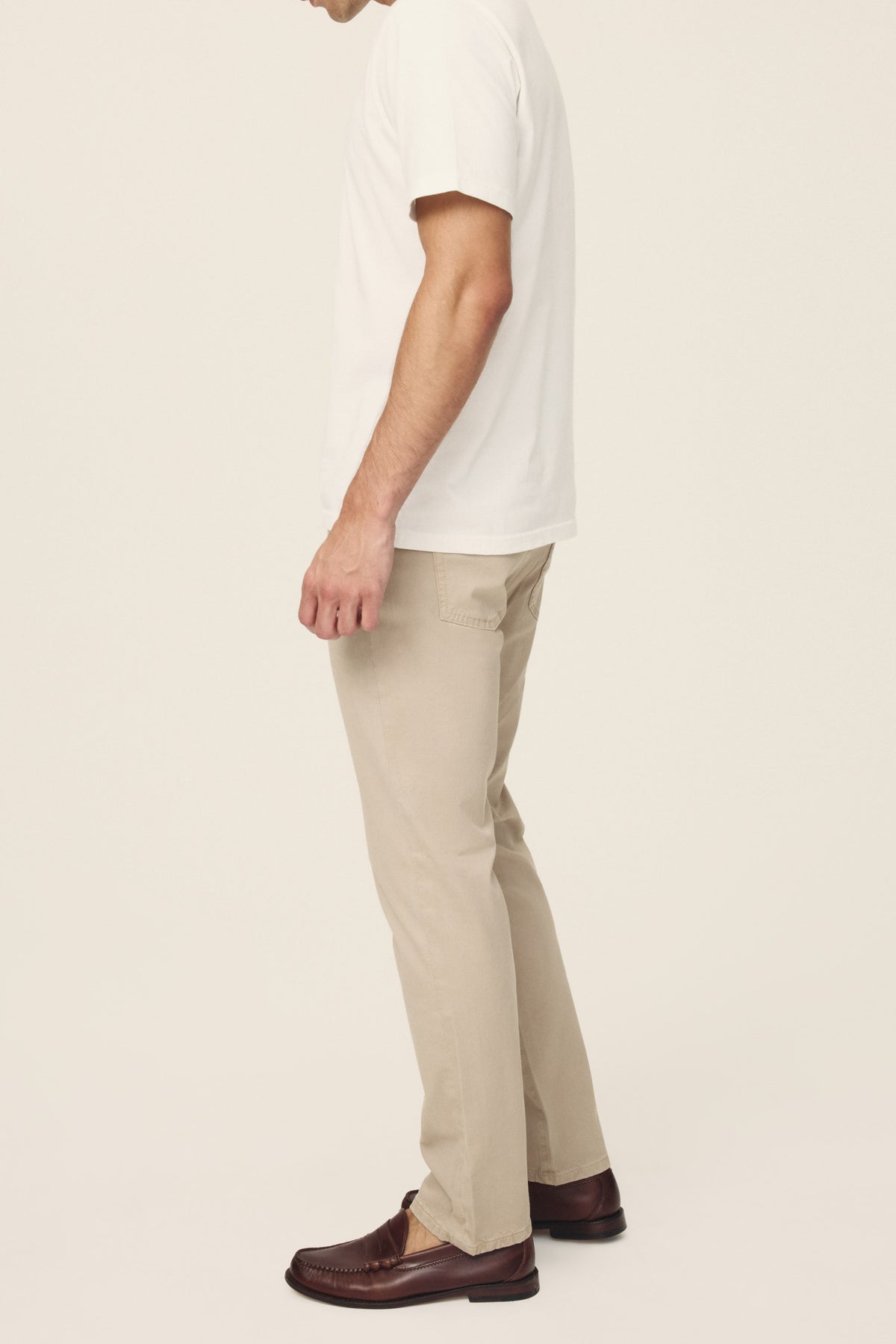 Men's Straight Khaki Twill Pant