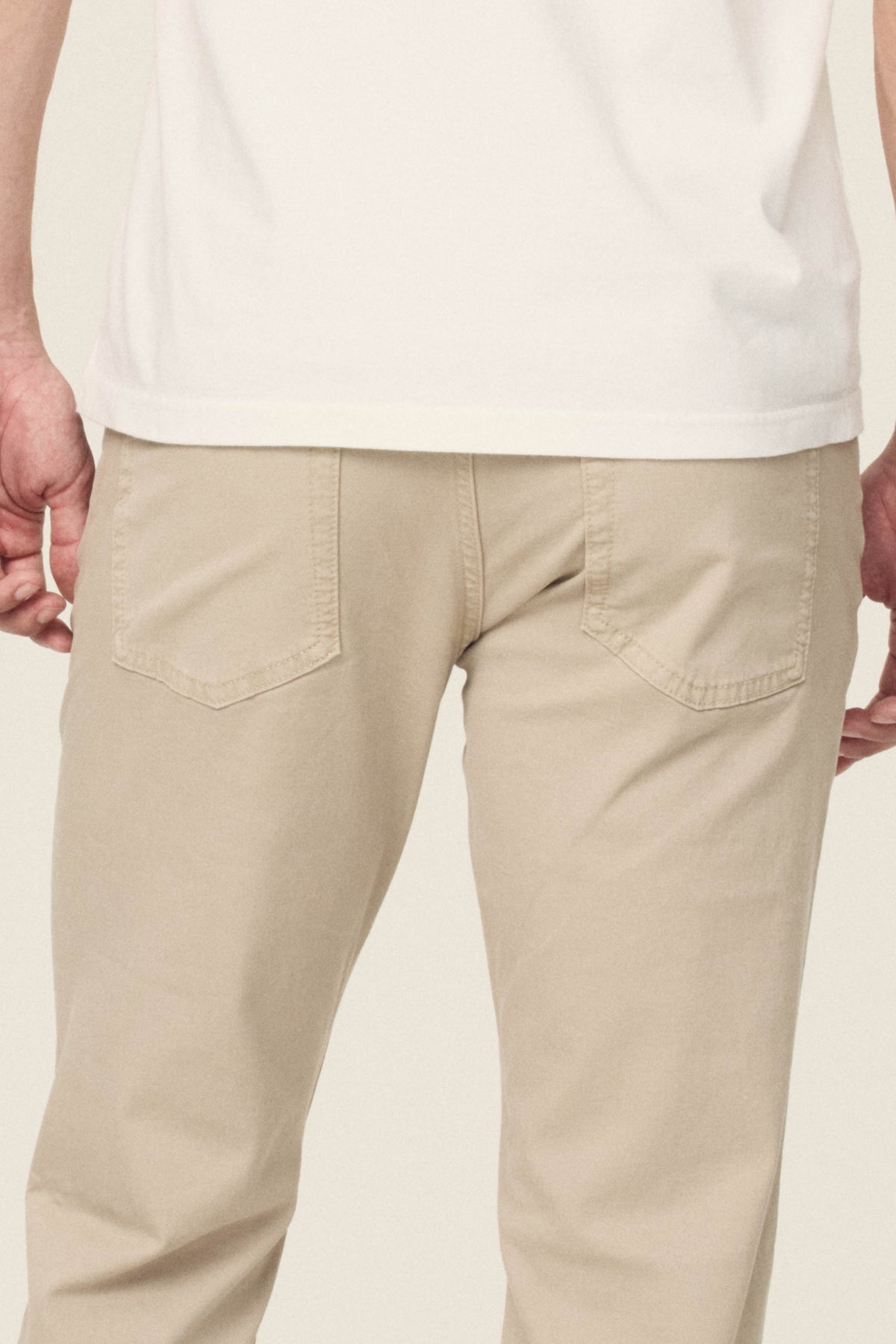 Men's Straight Khaki Twill Pant