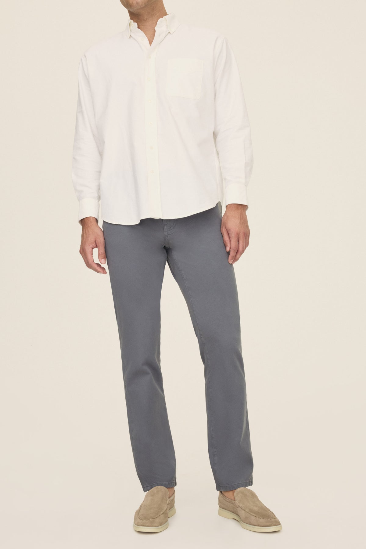 Men's Straight Blue Twill Pant