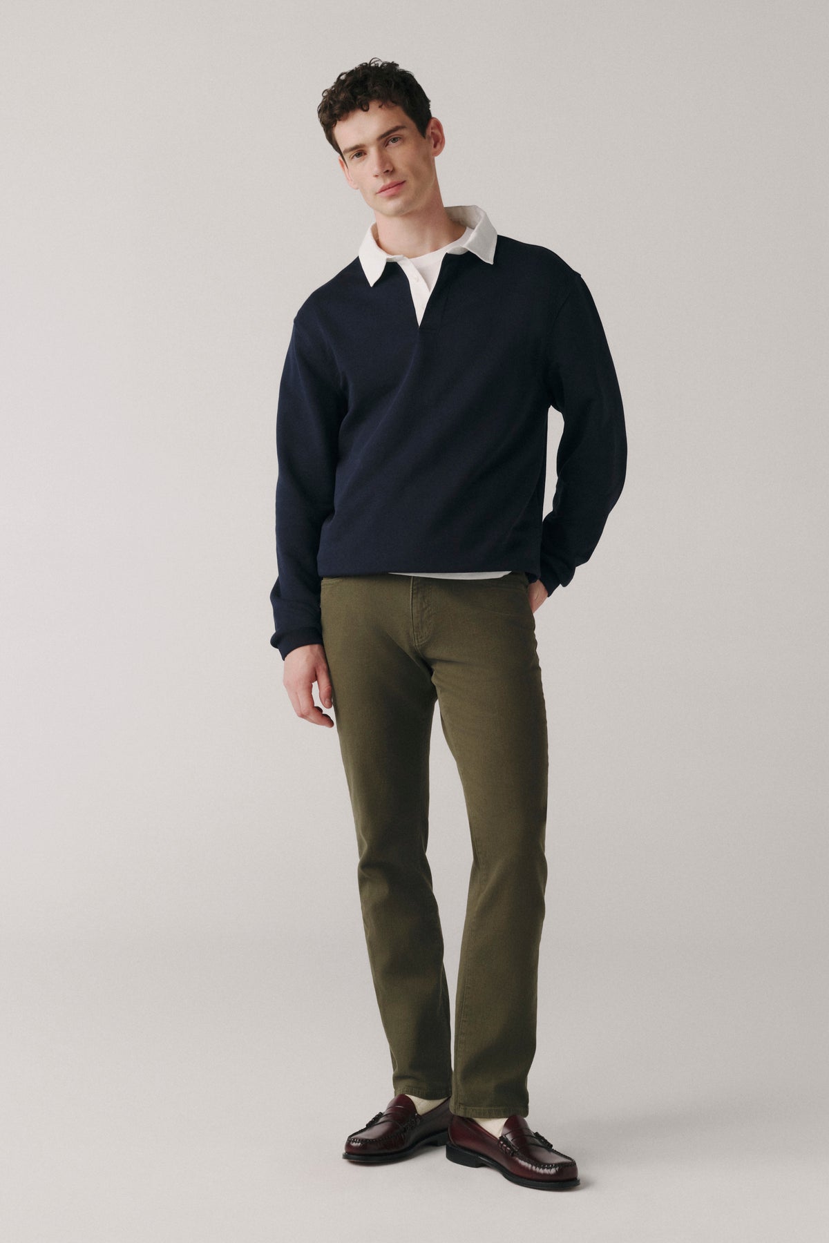 AMS - SLIM JEANS | MOSS GREEN