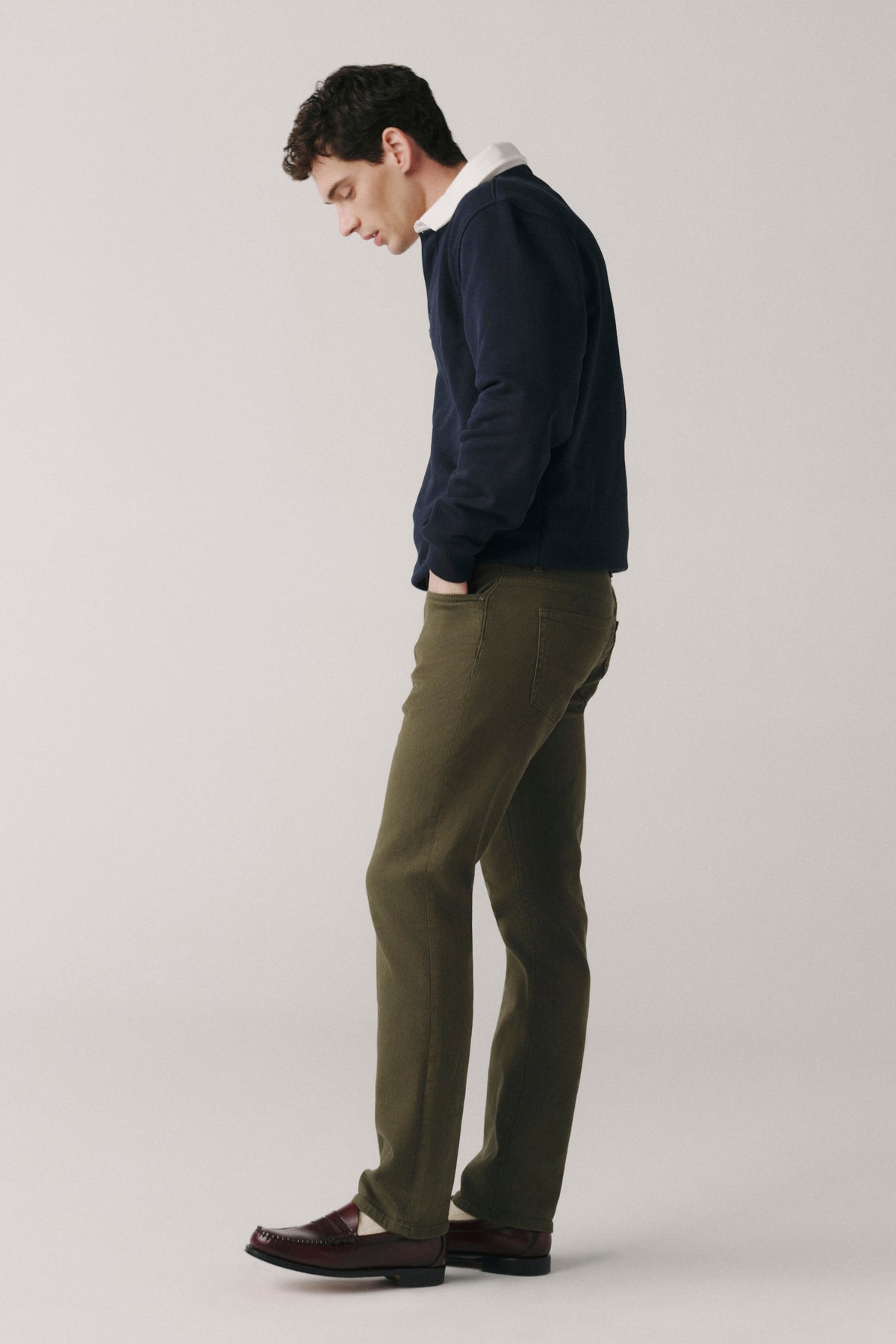 AMS - SLIM JEANS | MOSS GREEN