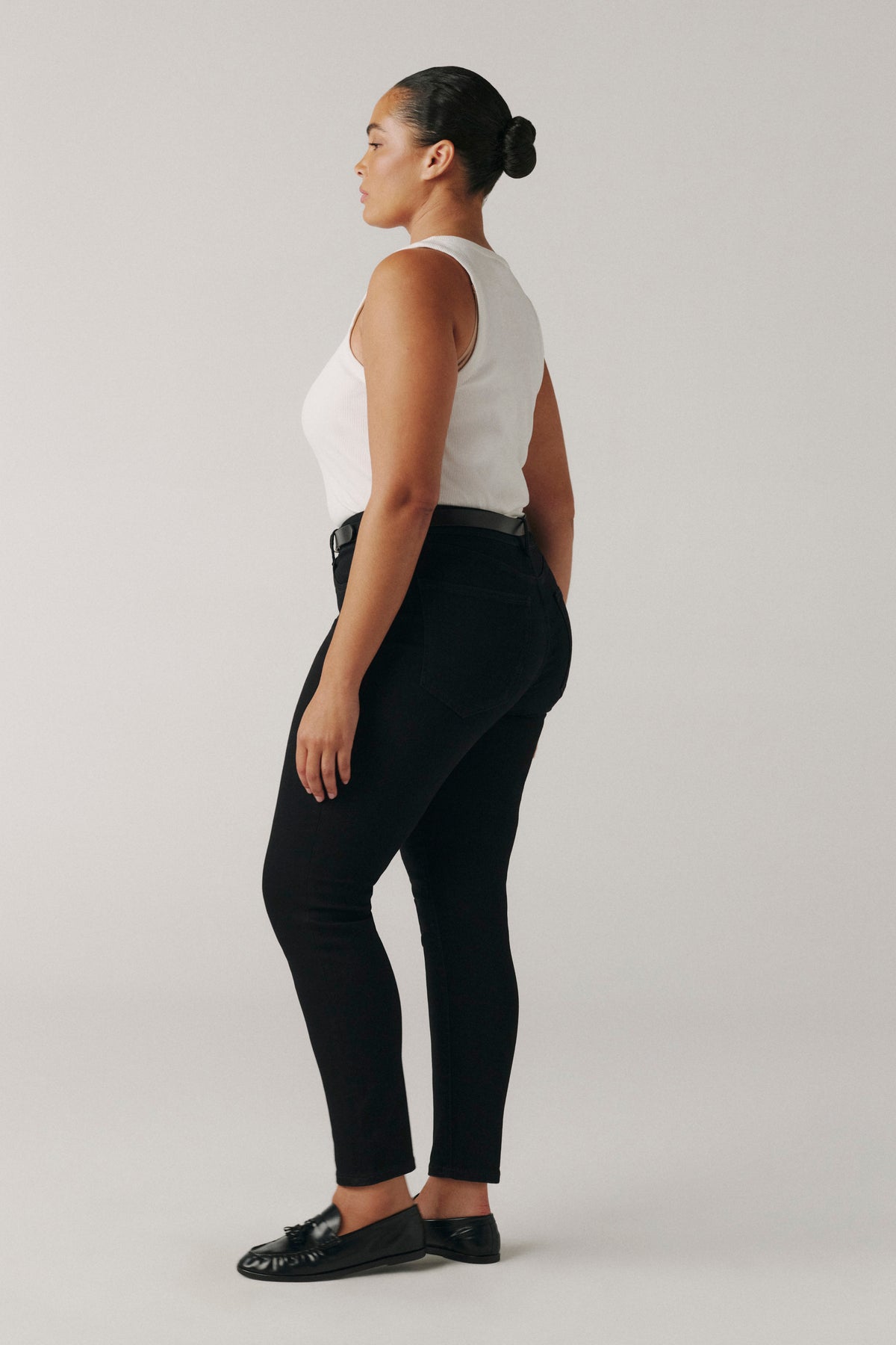 JFK PLUS - SKINNY JEANS | JET BLACK