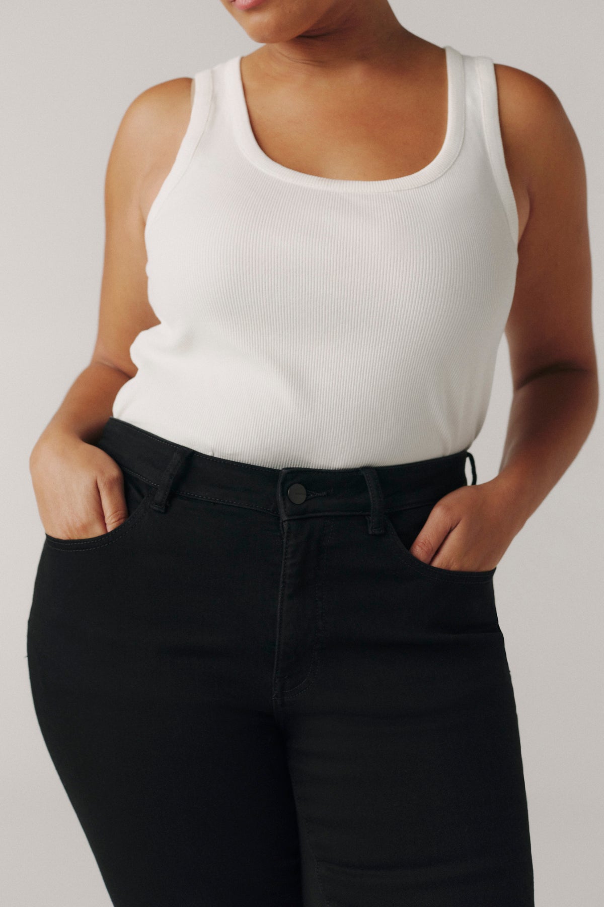 JFK PLUS - SKINNY JEANS | JET BLACK