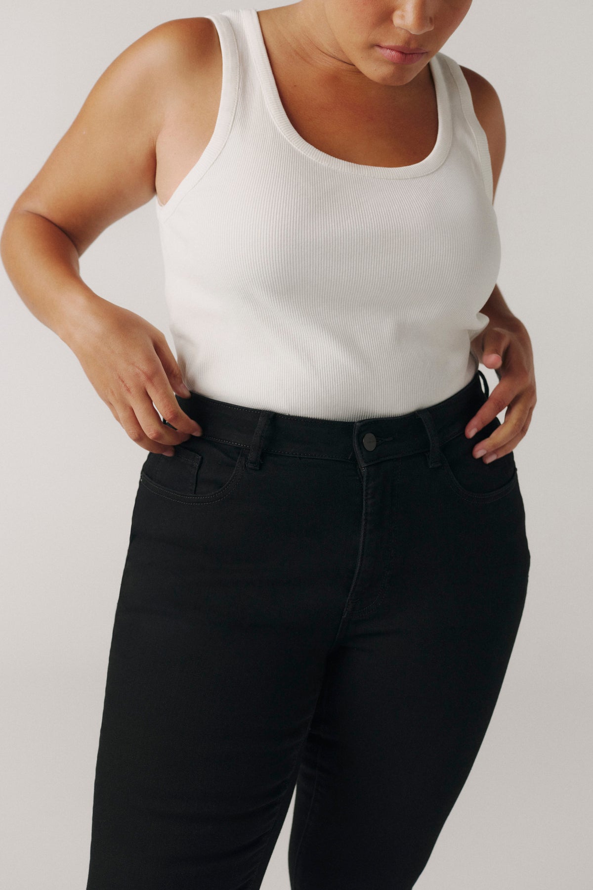 JFK PLUS - SKINNY JEANS | JET BLACK