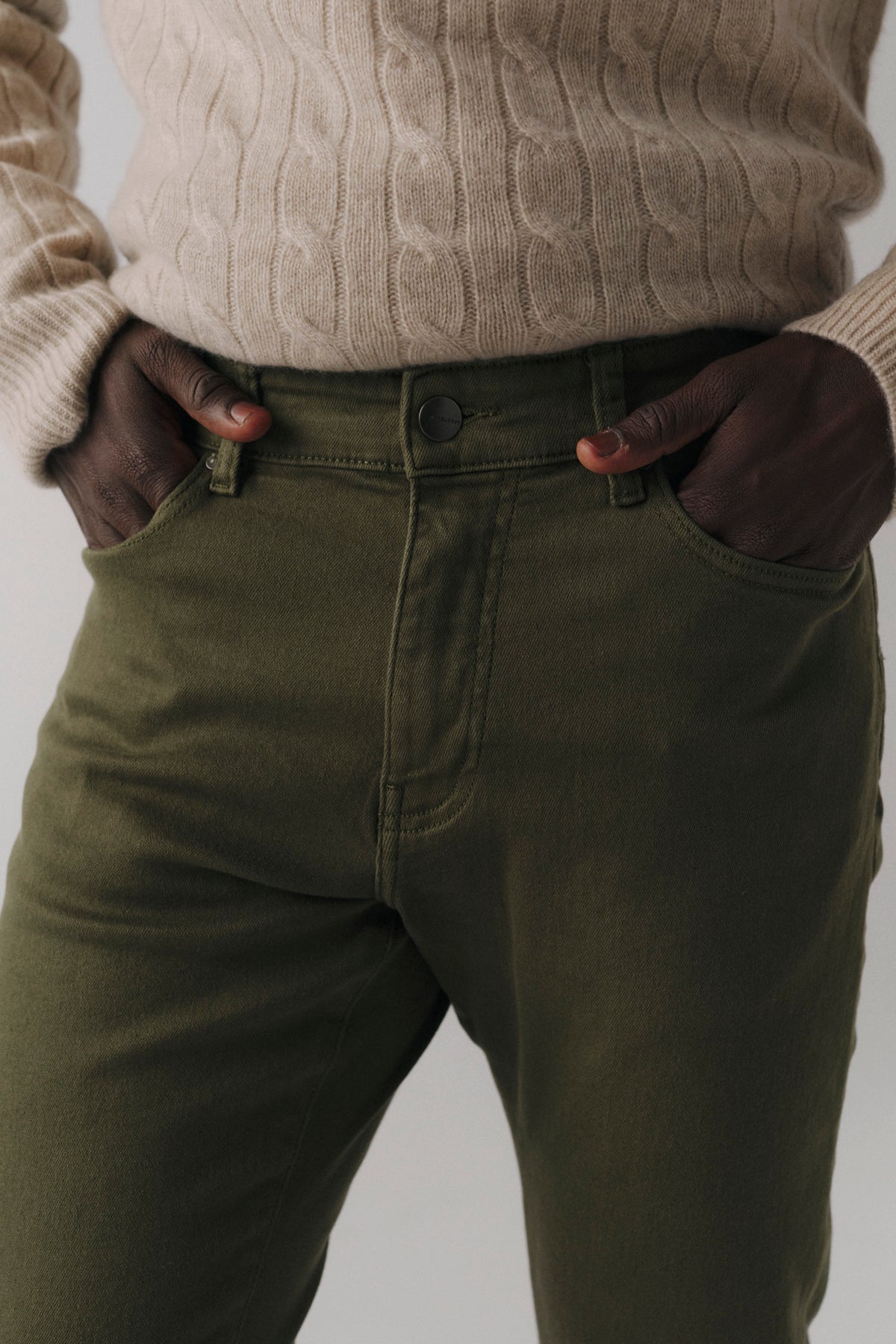 HND - SKINNY JEANS | MOSS GREEN