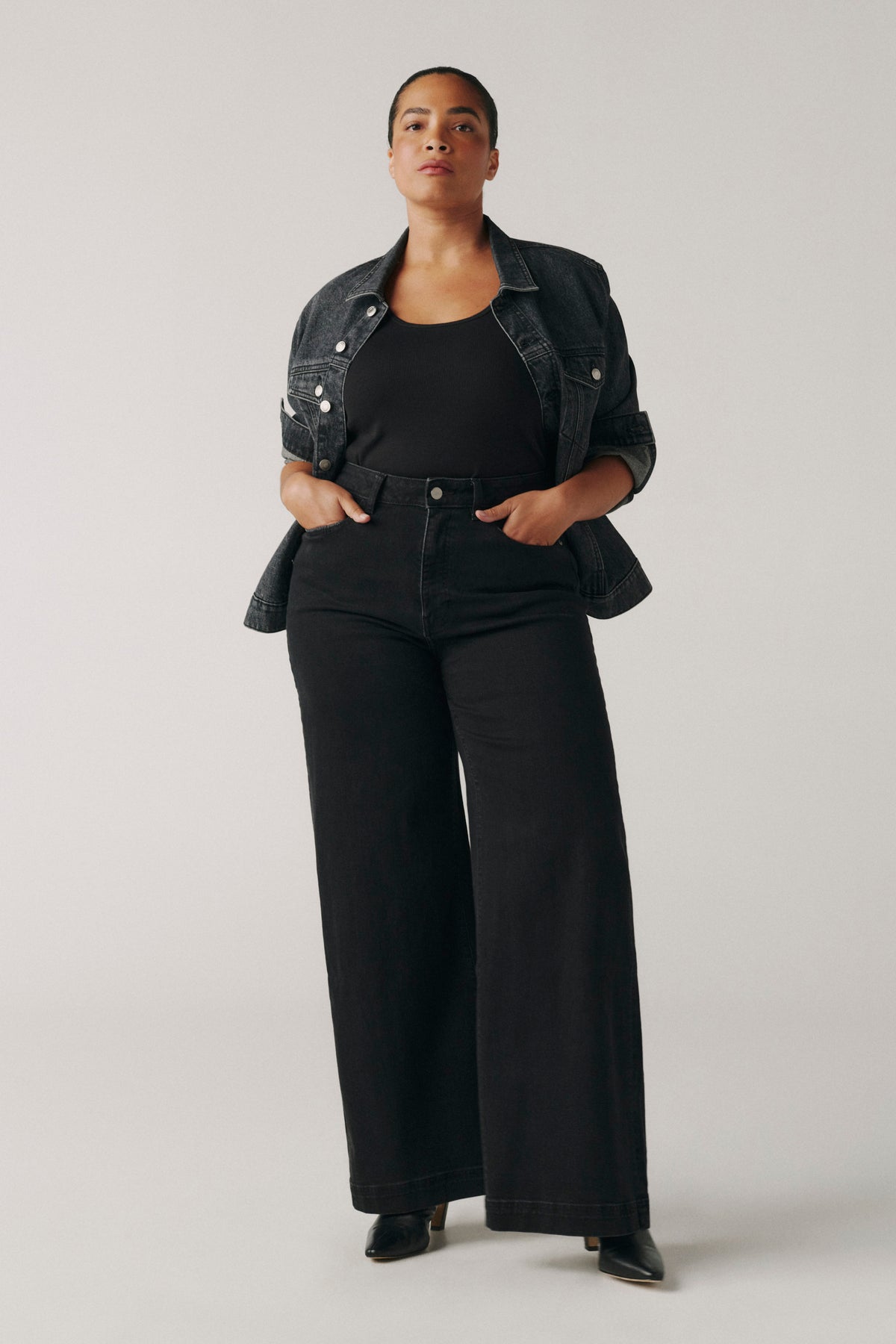 NCE PLUS - WIDE LEG JEANS | INKWELL