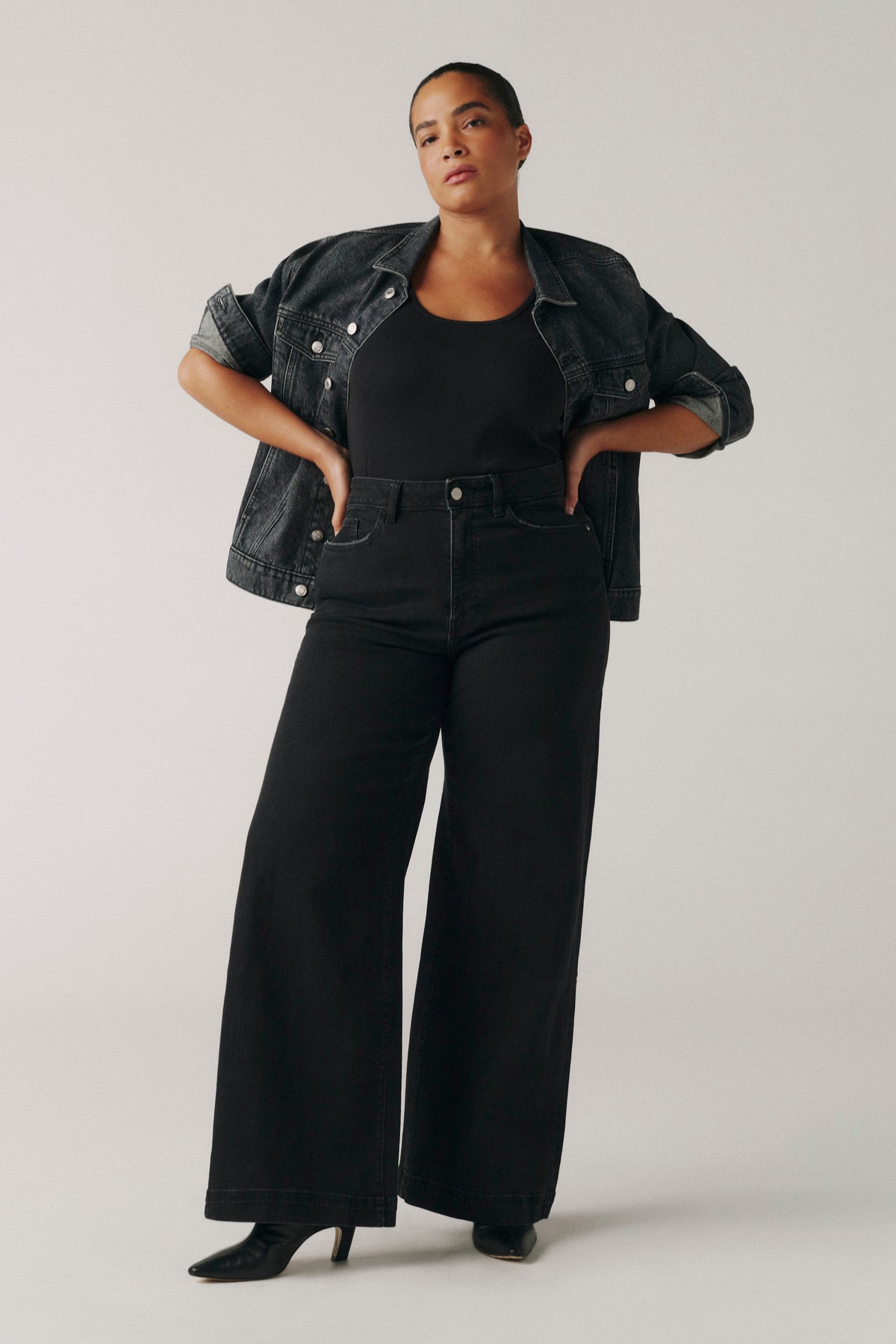 NCE PLUS - WIDE LEG JEANS | INKWELL