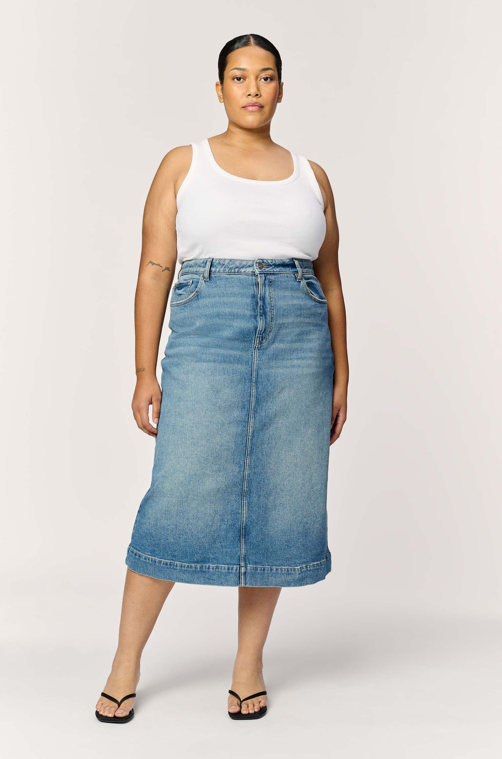 LIN PLUS - JEAN SKIRT | ROCKAWAY