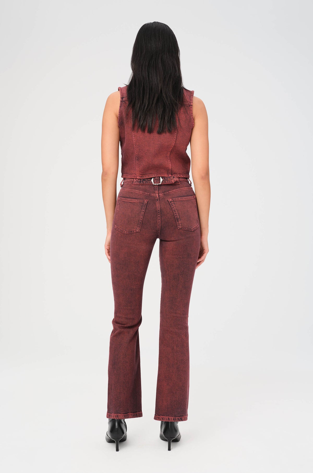 NAO - HIGH RISE BOOTCUT JEANS | RUBY RED