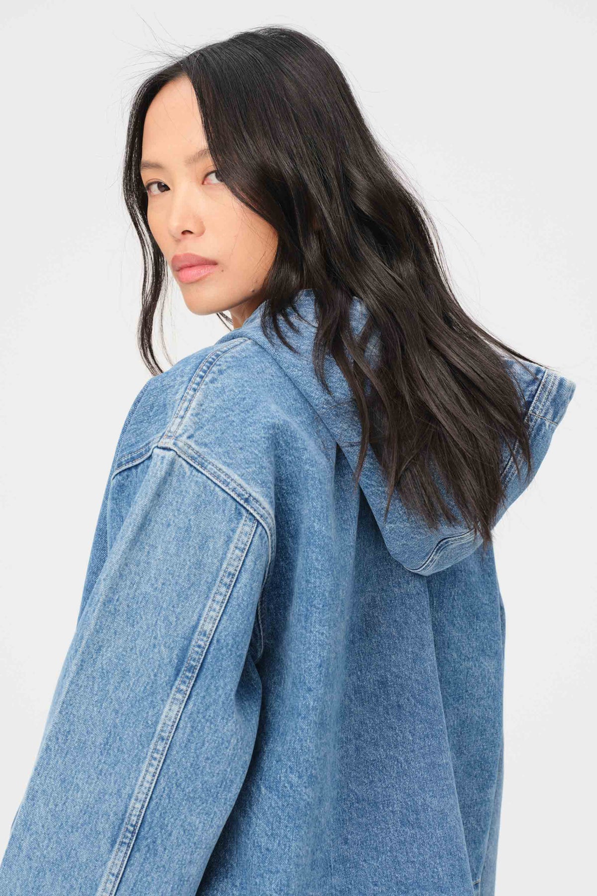 VIE - DENIM HOODIE | TUNNEL VISION