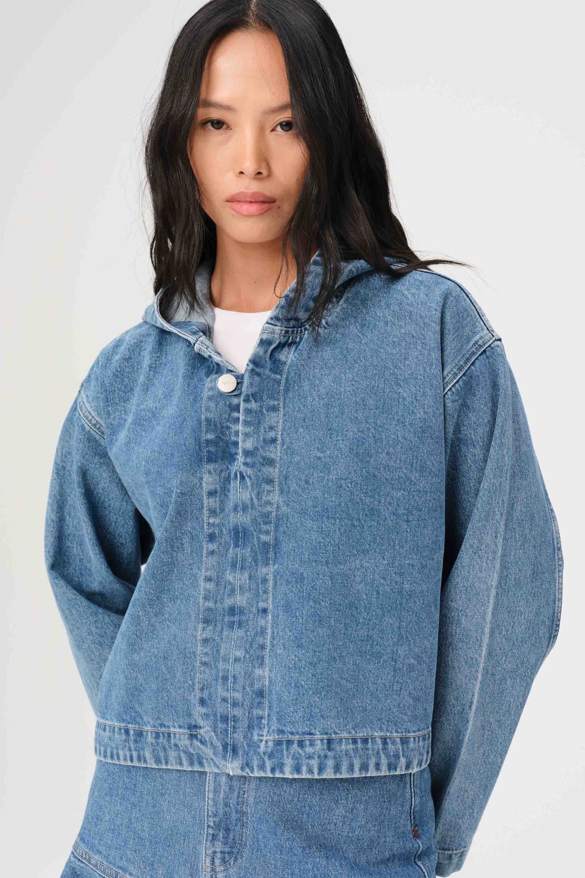 VIE - DENIM HOODIE | TUNNEL VISION