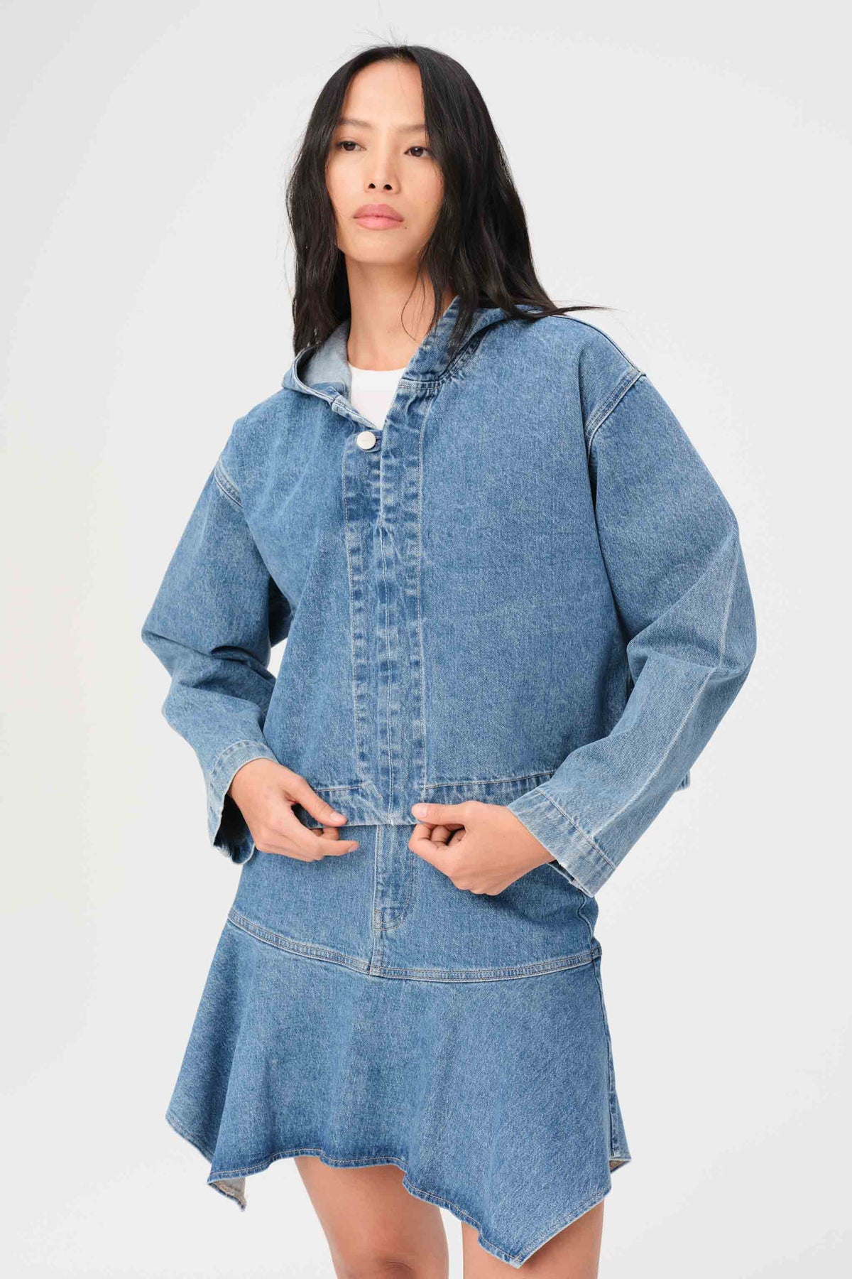 VIE - DENIM HOODIE | TUNNEL VISION