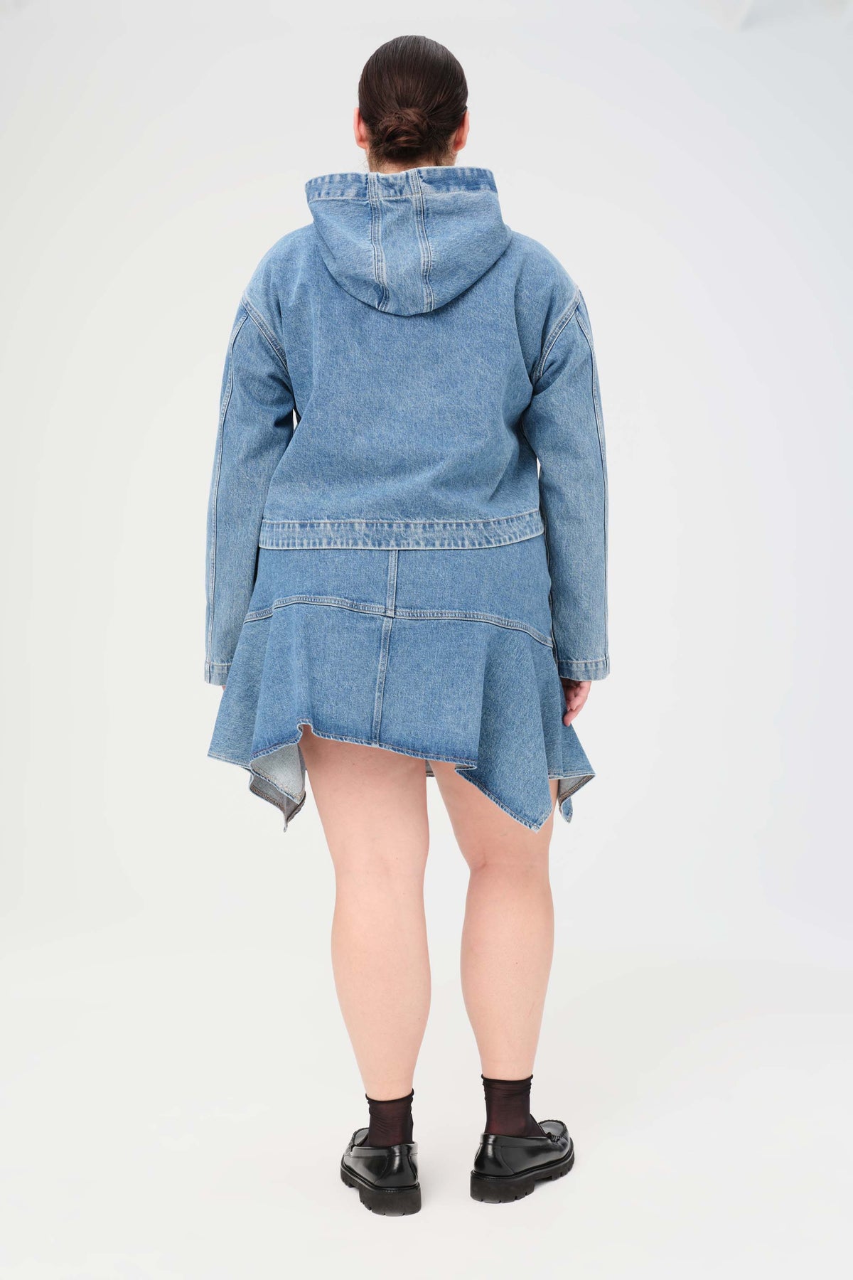 VIE PLUS - DENIM HOODIE | TUNNEL VISION