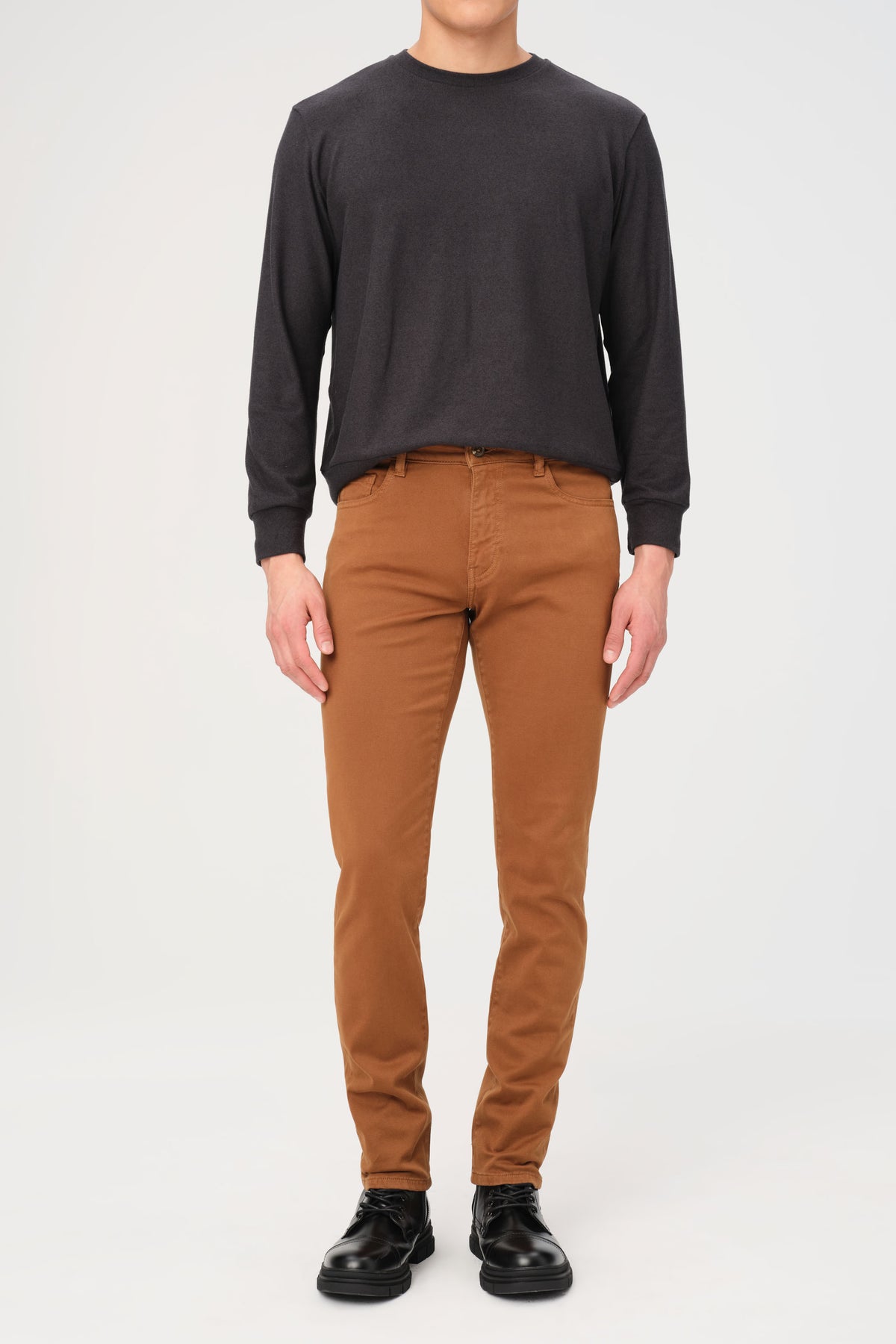 AMS - SLIM PANTS | RUSSET