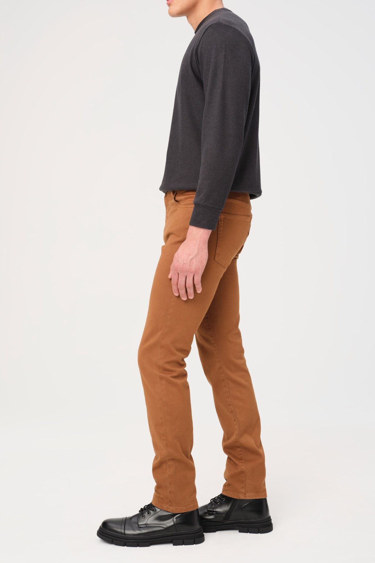 AMS - SLIM PANTS | RUSSET