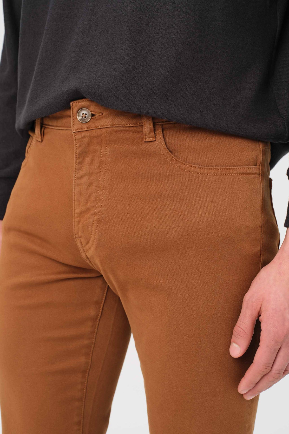 AMS - SLIM PANTS | RUSSET