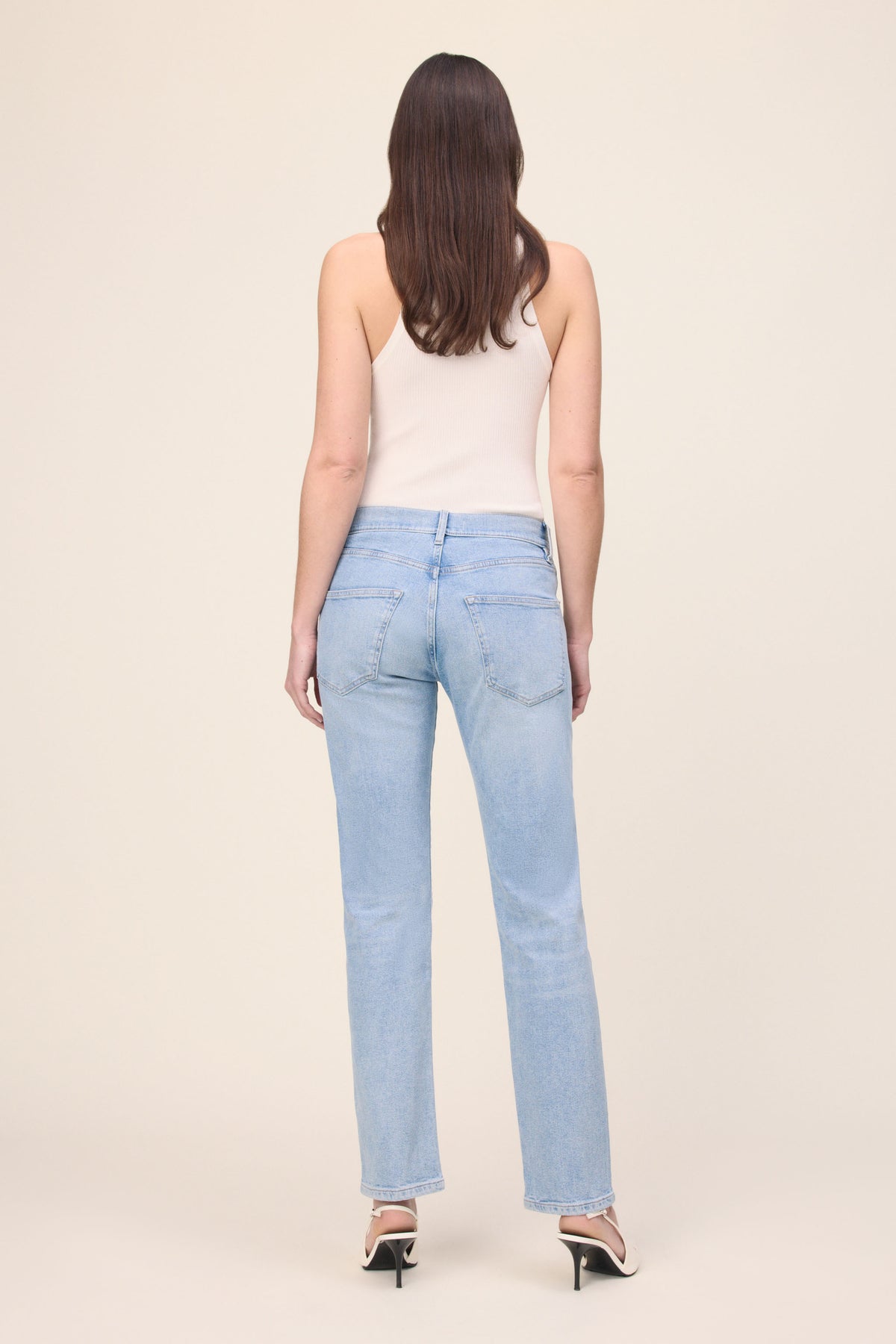 Women's Straight Leg Off-White Jean