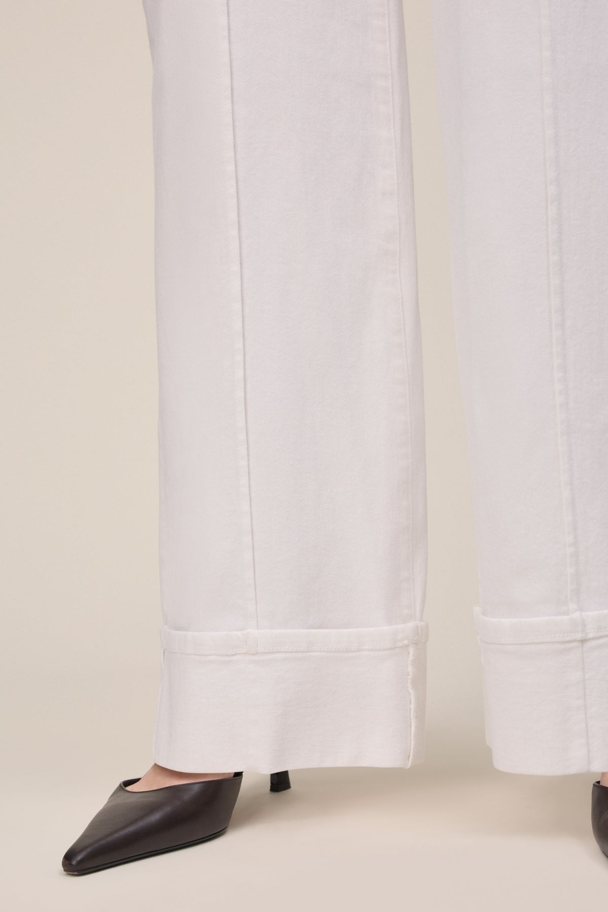 Women's Wide Leg White Jean