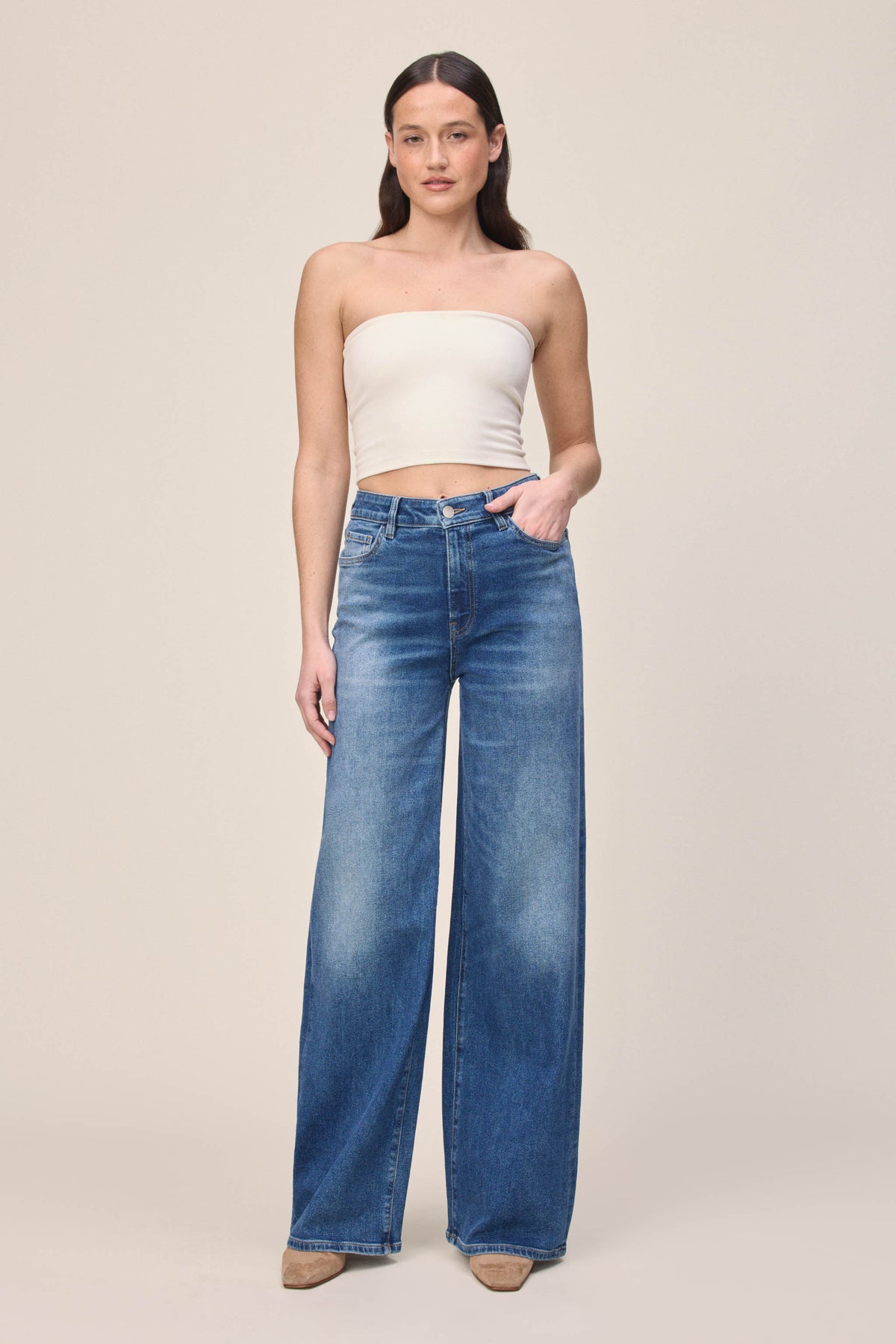 Women's Wide Leg Blue Jean