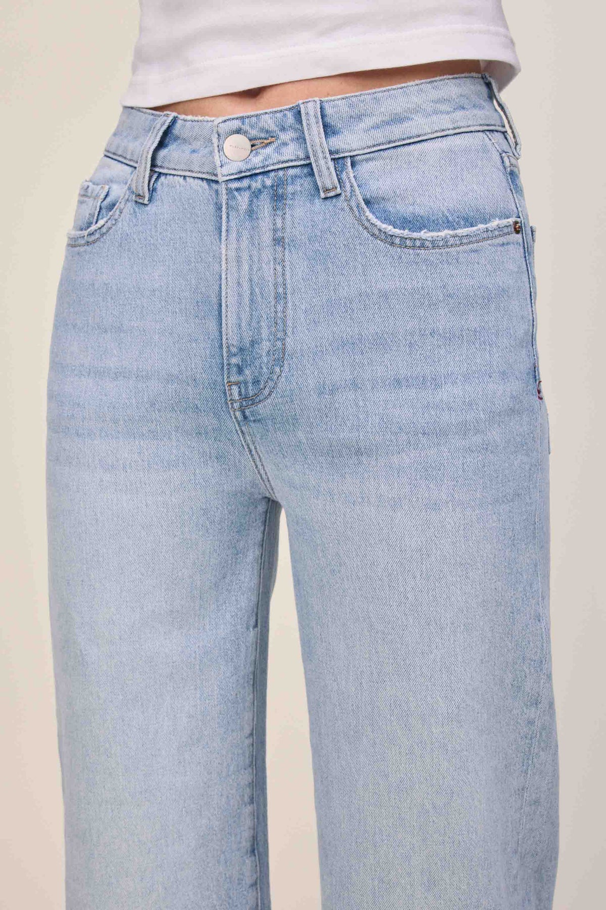 Women's Cropped Wide Leg Blue Jean