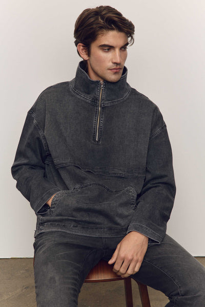 MRY - DENIM PULLOVER WINDBREAKER | CLIFFSIDE