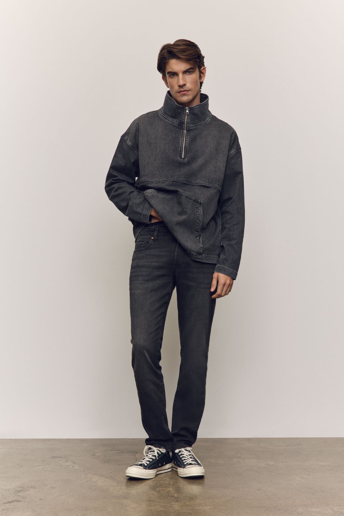 MRY - DENIM PULLOVER WINDBREAKER | CLIFFSIDE