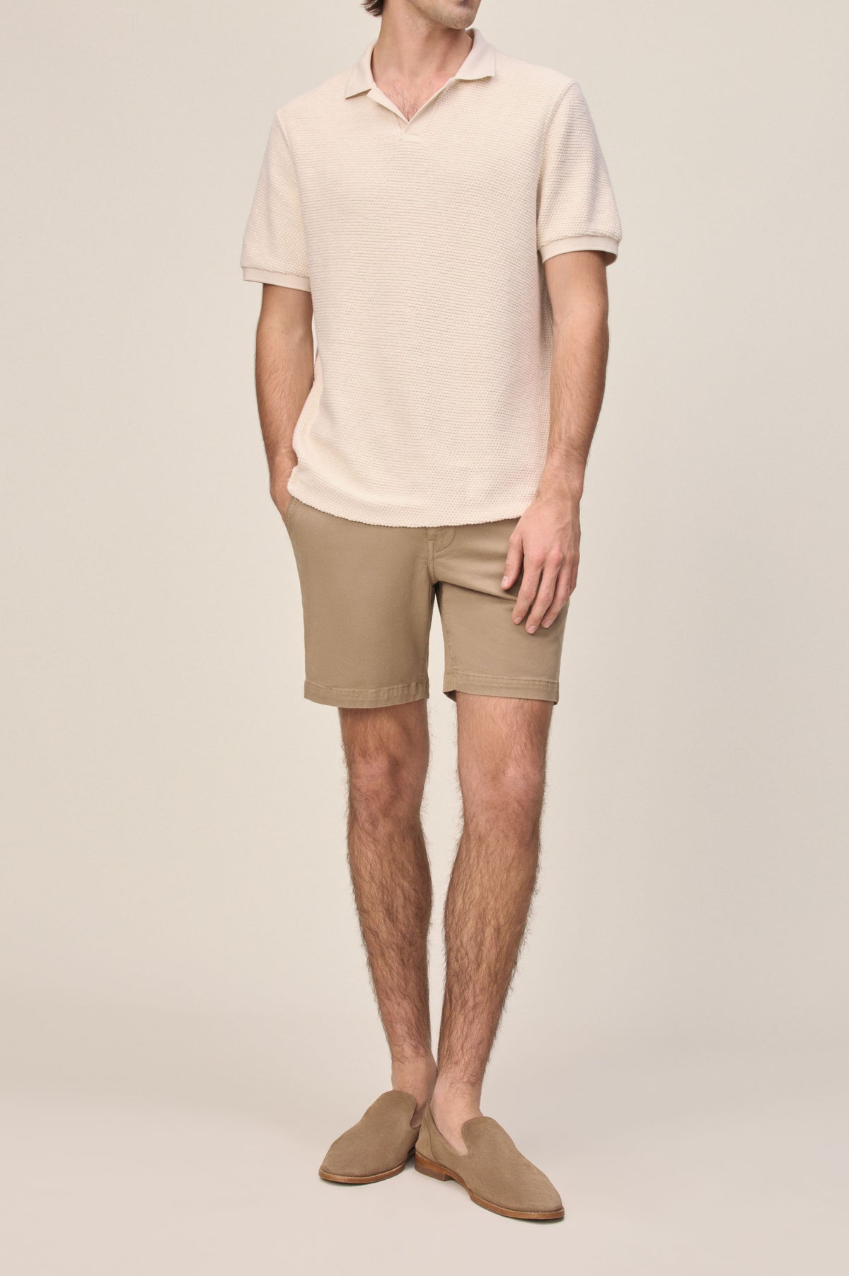 Men's Khaki Twill Short
