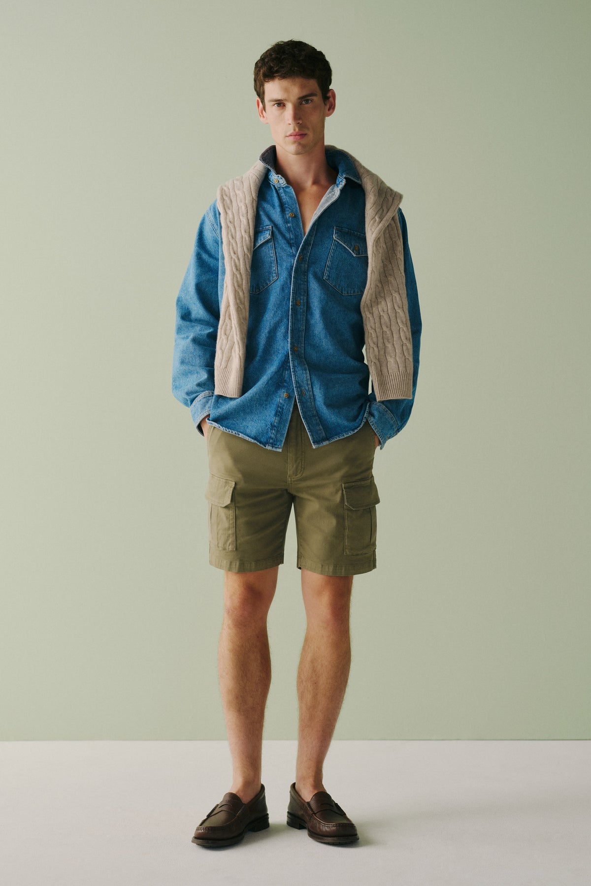 TEX - CARGO SHORT | DRIED SAGE