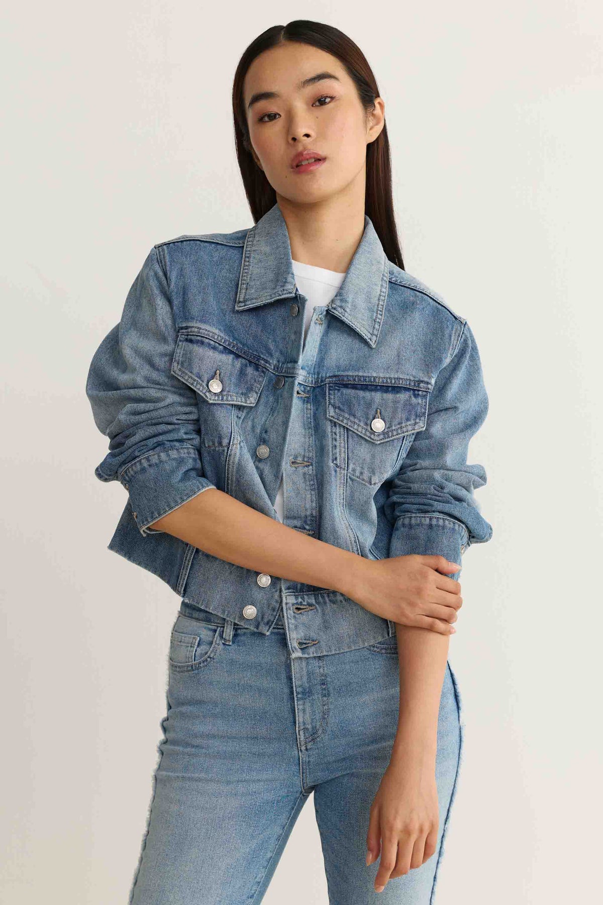 KPB - CROPPED DENIM JACKET | BAMBINO